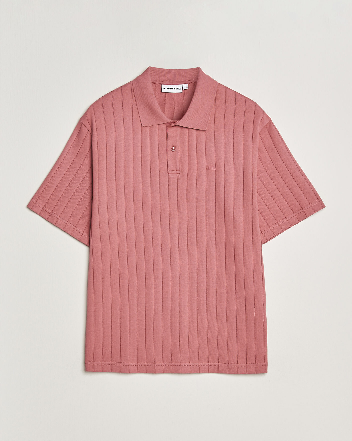 Men | Polo Shirts | J.Lindeberg | Simon Striped Polo Withered Rose
