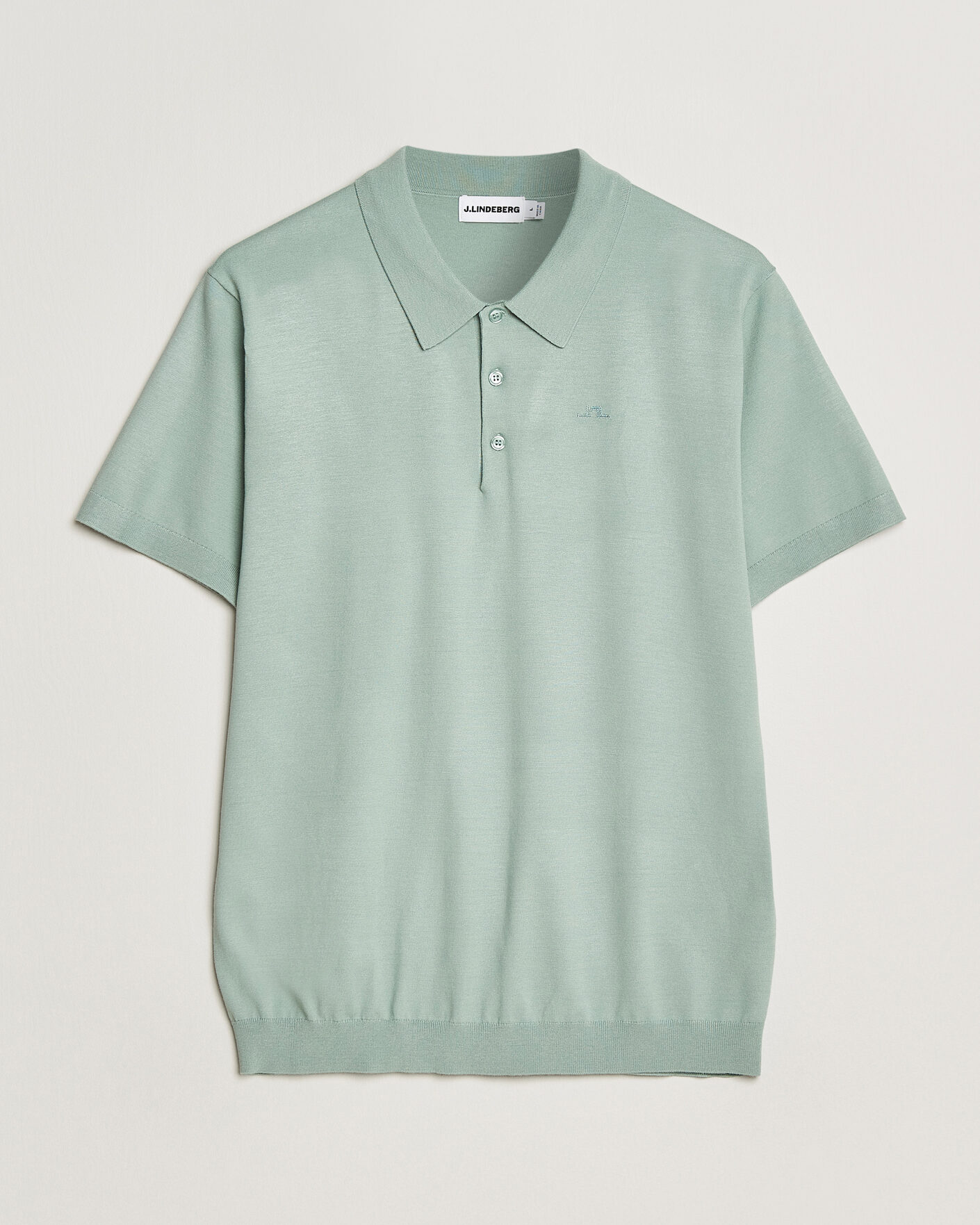 Men | Polo Shirts | J.Lindeberg | Ridge Knitted Polo Jadeite