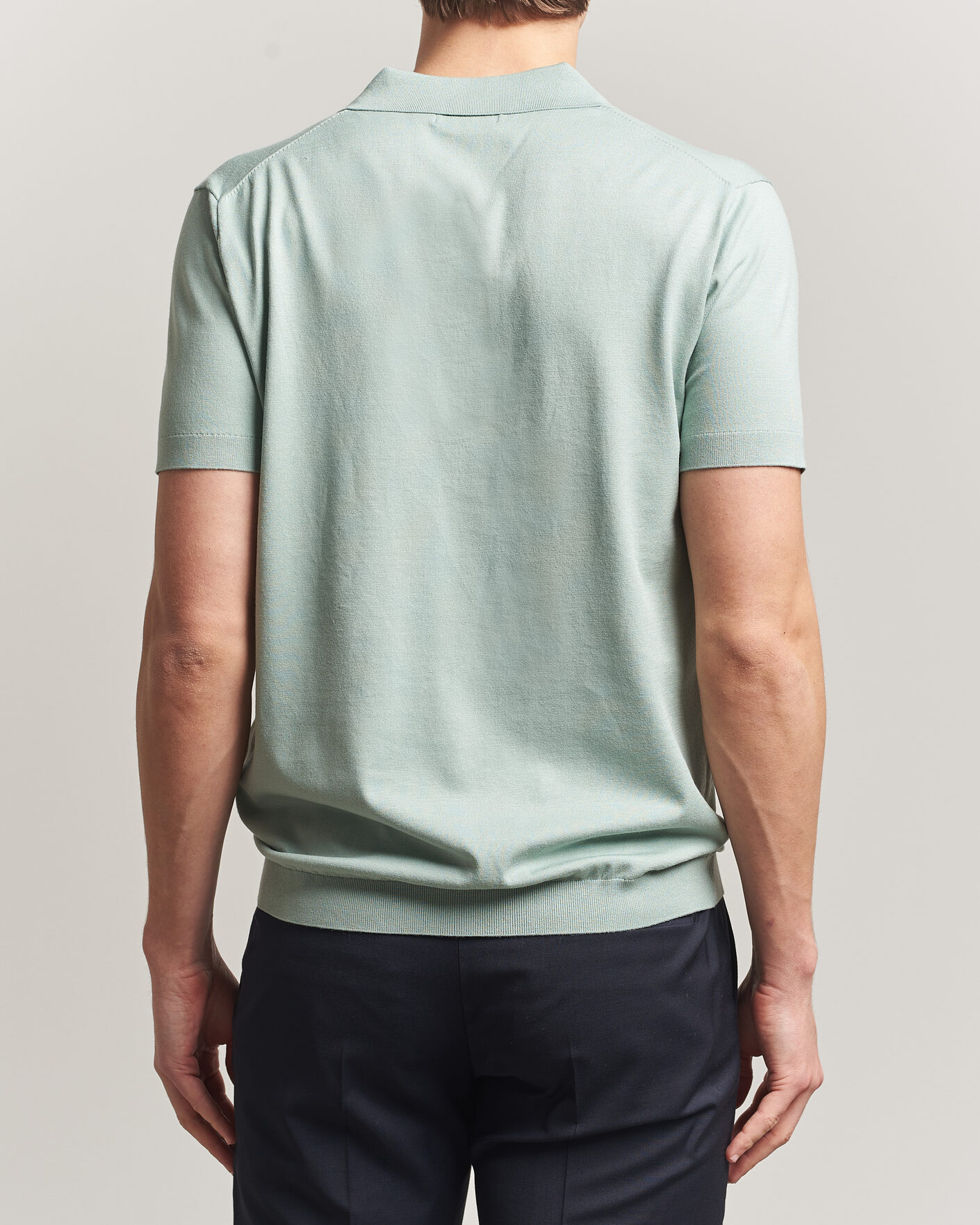 Men | Polo Shirts | J.Lindeberg | Ridge Knitted Polo Jadeite