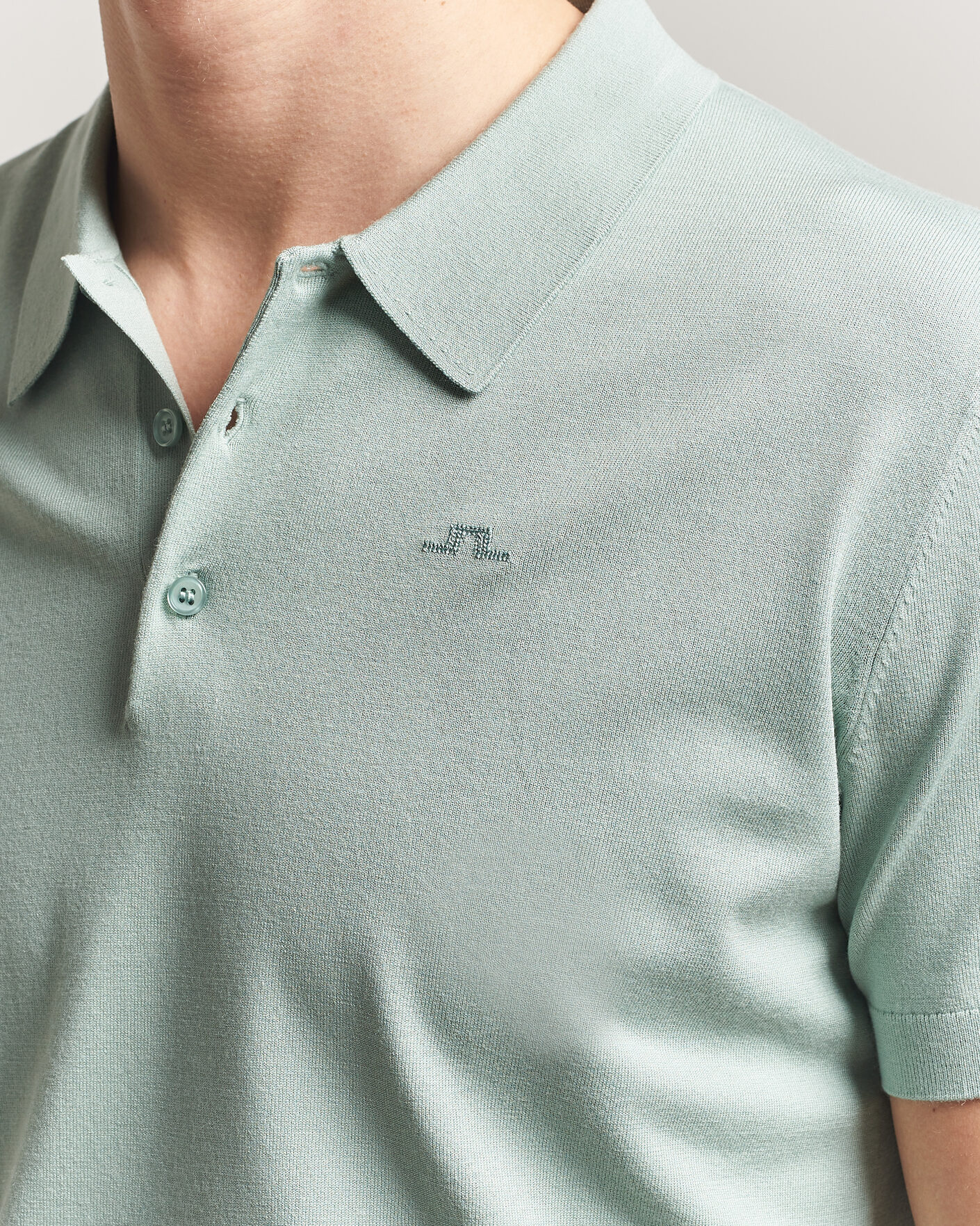 Men | Polo Shirts | J.Lindeberg | Ridge Knitted Polo Jadeite