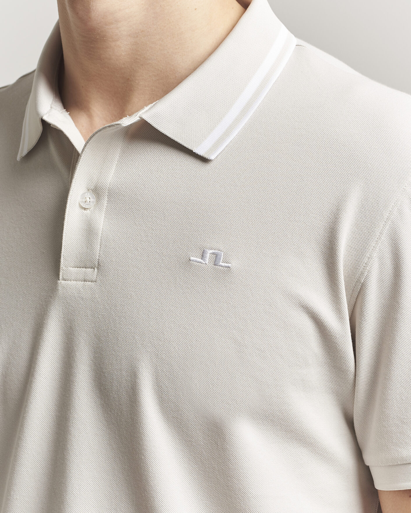 Men | Polo Shirts | J.Lindeberg | Joey Tipping Polo Moonbeam