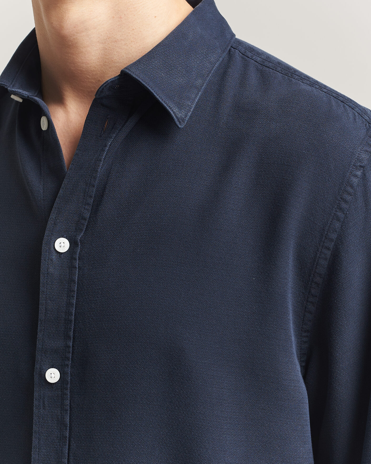 Men | Shirts | J.Lindeberg | Zachary Tencel Shirt JL Navy