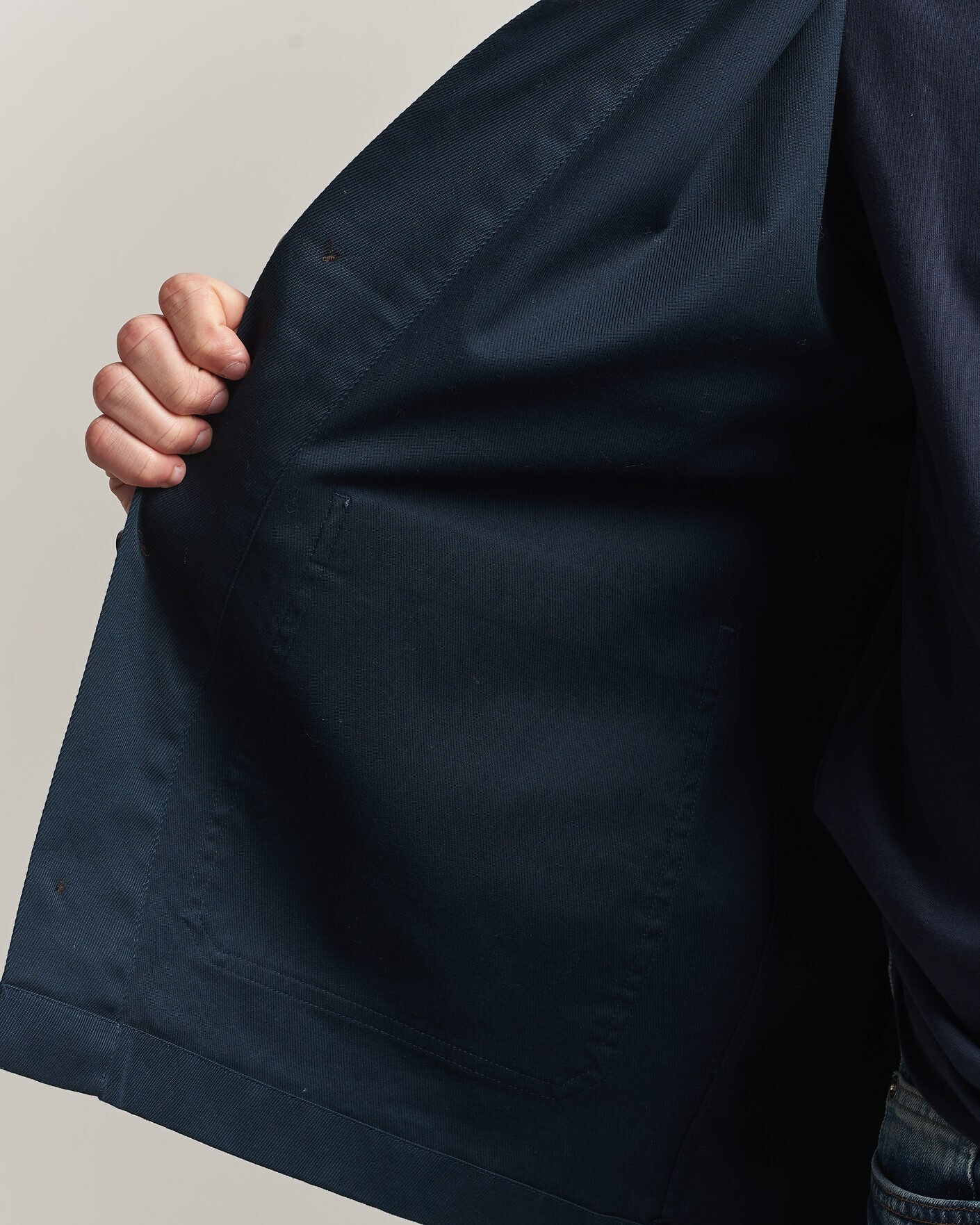 Men | Shirts | J.Lindeberg | Easton Cotton Overshirt JL Navy