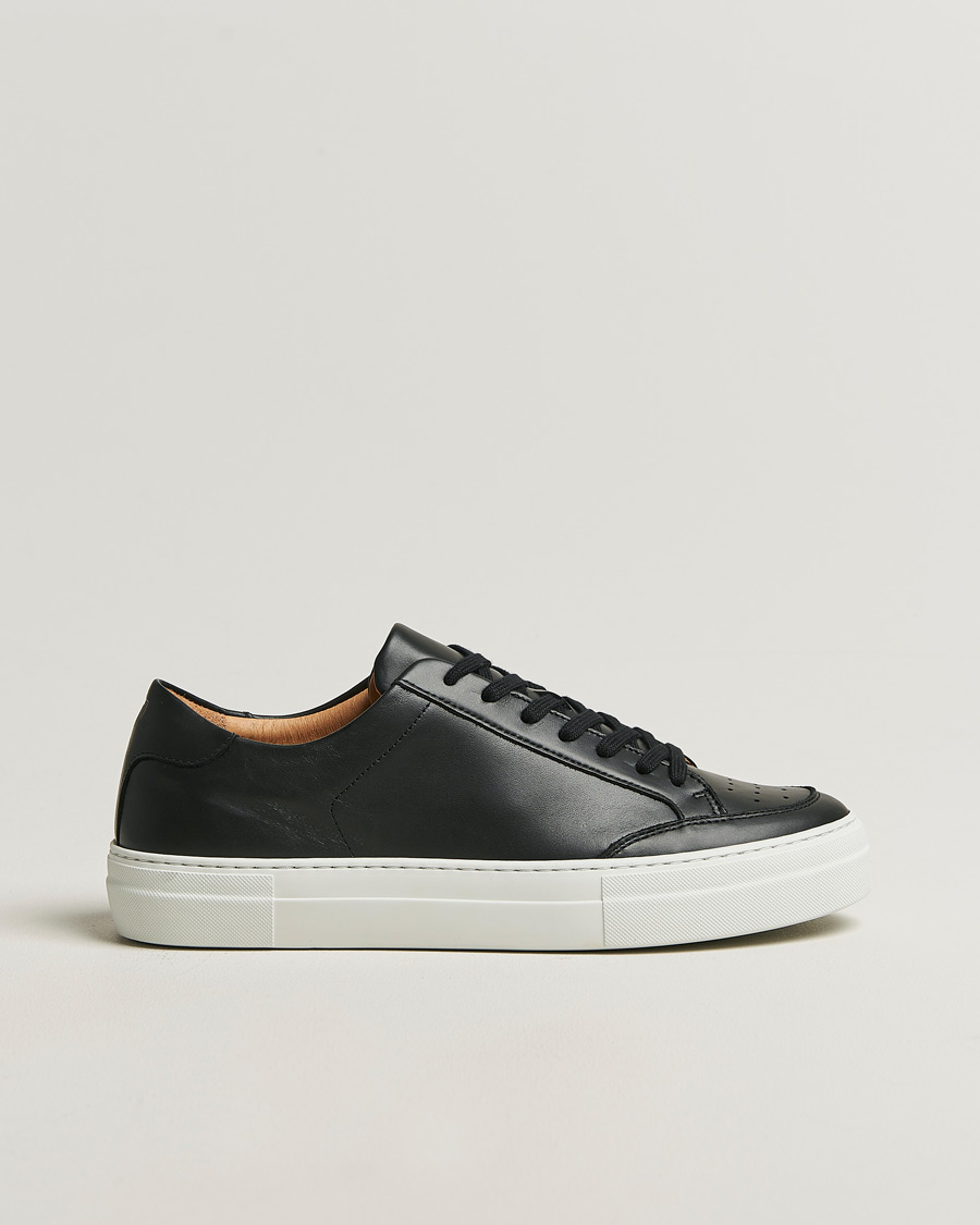 Men | Sneakers | J.Lindeberg | Art Signature Leather Sneaker Black