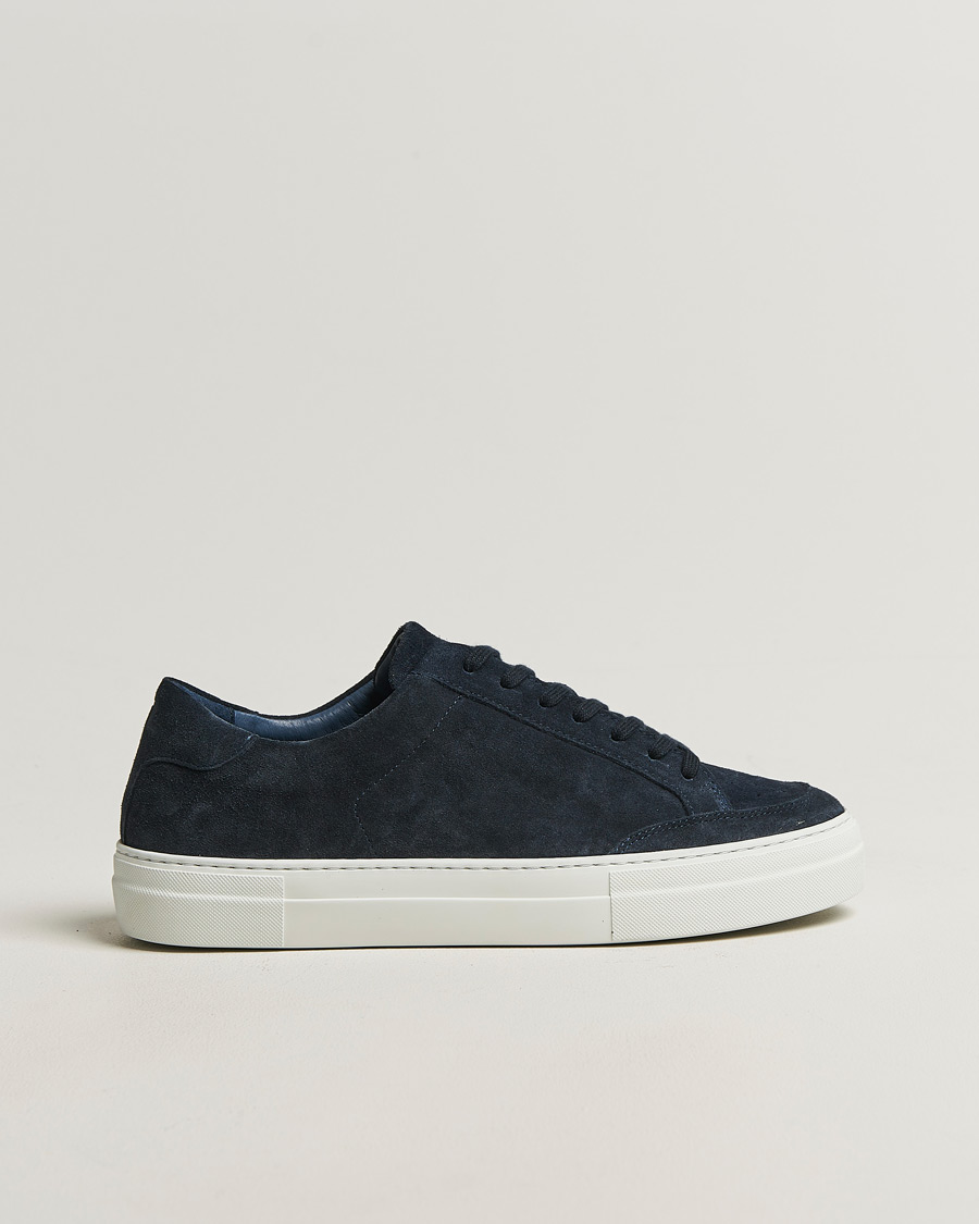 Men | Sneakers | J.Lindeberg | Art Signature Suede Sneaker JL Navy