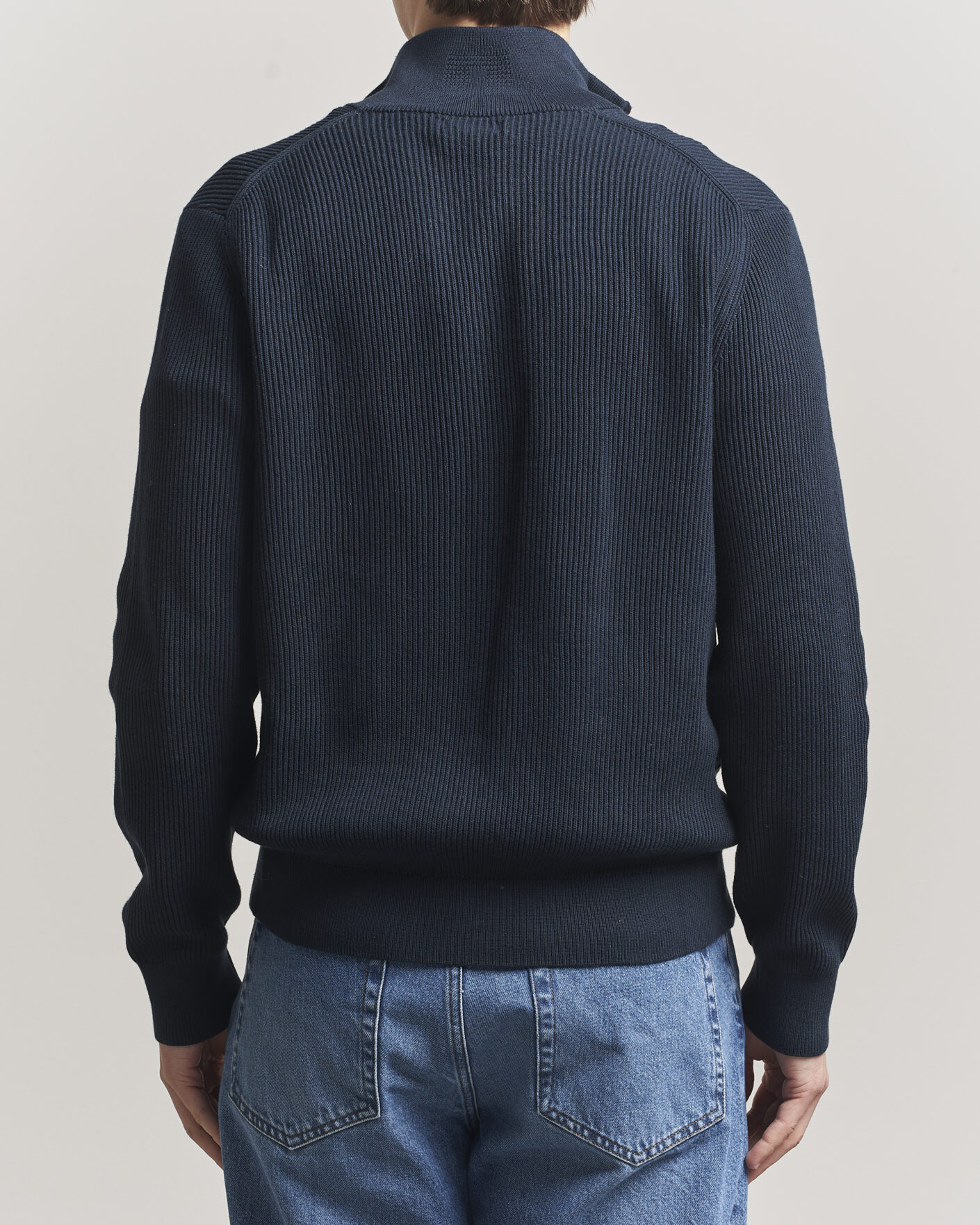 Men | Sweaters & Knitwear | J.Lindeberg | Alexis Full Zip Cardigan JL Navy