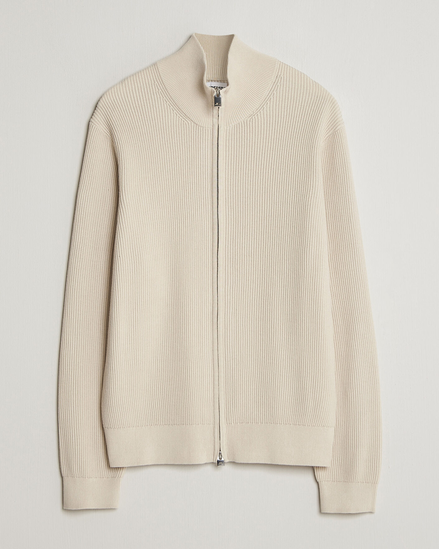 Men | Sweaters & Knitwear | J.Lindeberg | Alexis Full Zip Cardigan Moonbeam