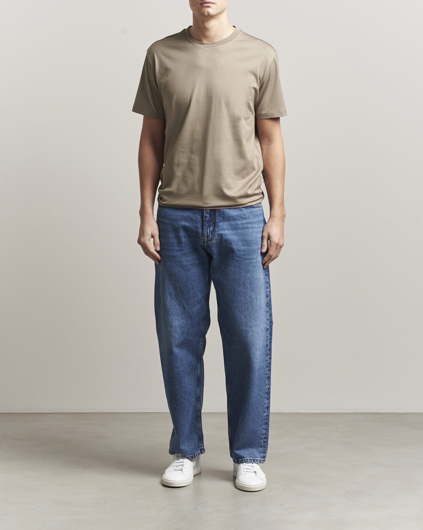 Men | T-Shirts | J.Lindeberg | Sid Basic T-Shirt Brindle