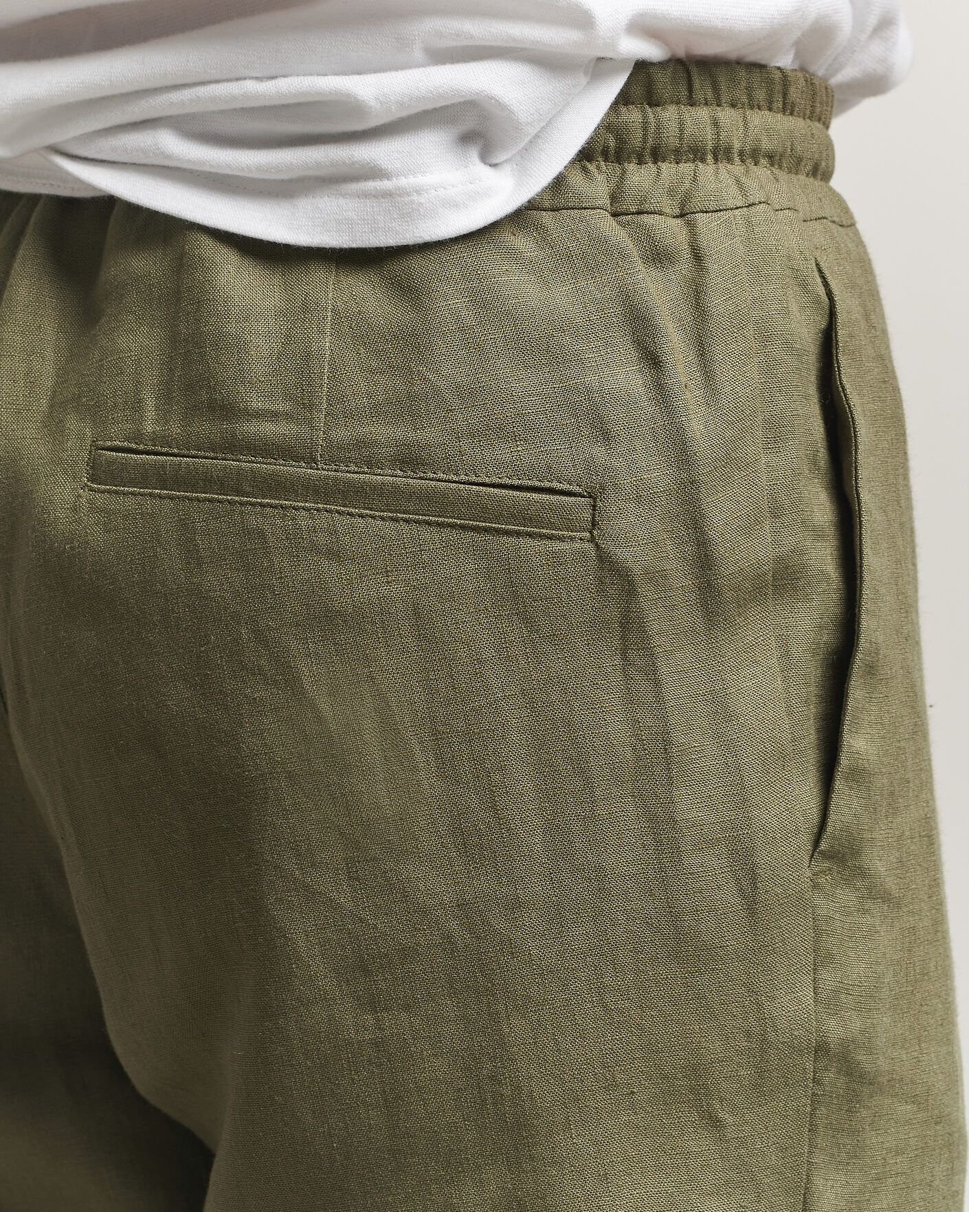 Men | Trousers | J.Lindeberg | Soren Drape Linen Pants Kalamata