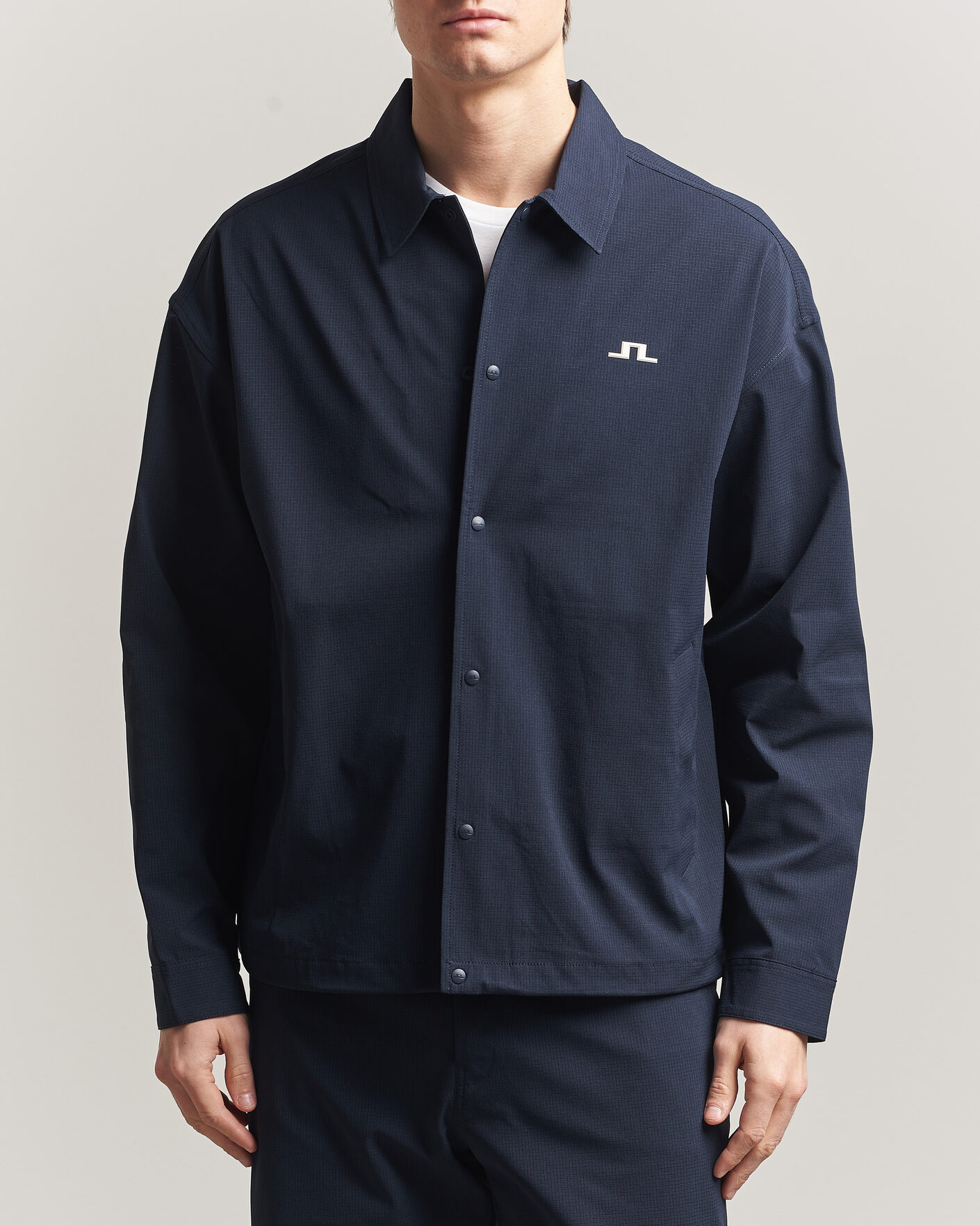Men | Shirts | J.Lindeberg | Dex Coach Overshirt JL Navy