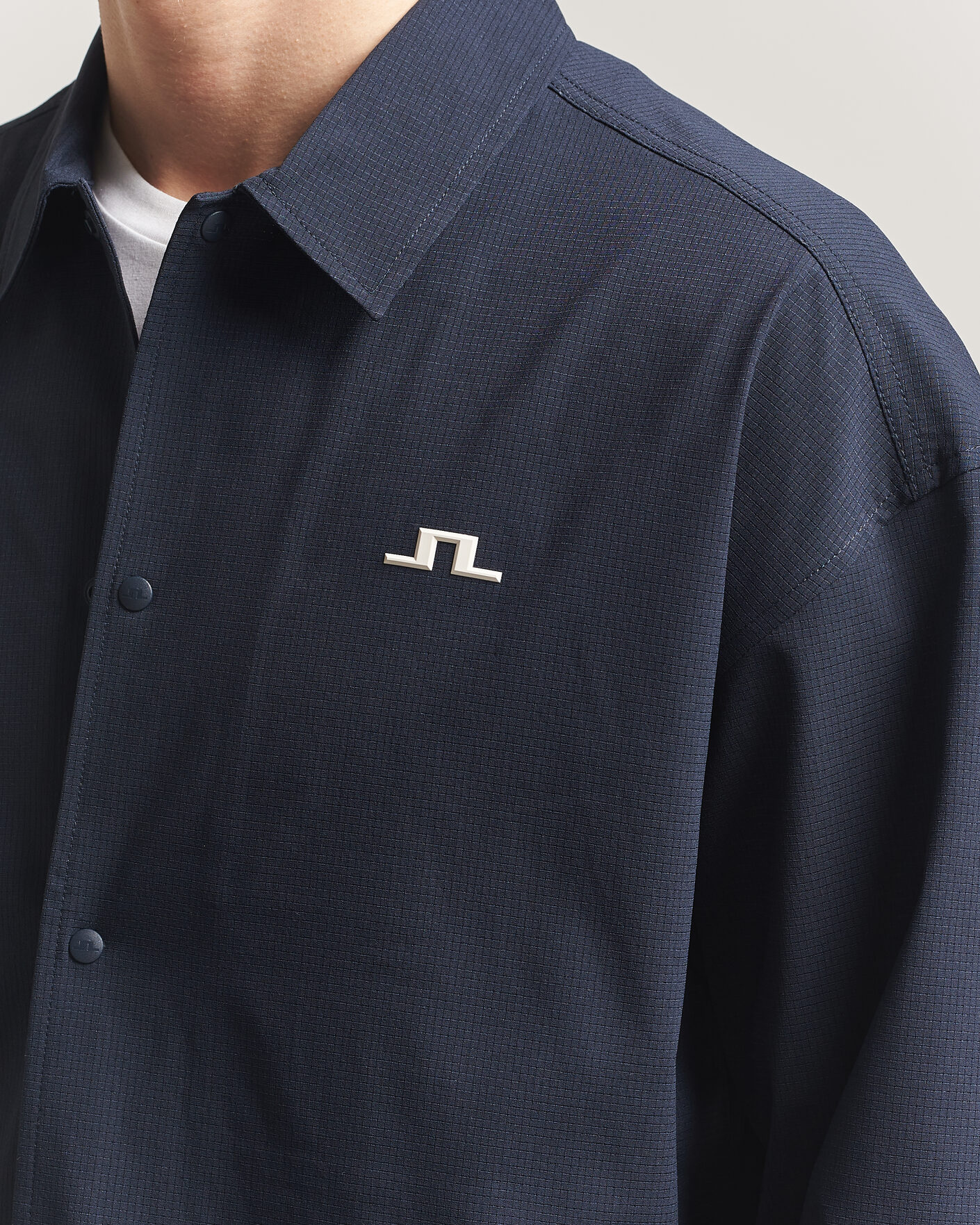 Men | Shirts | J.Lindeberg | Dex Coach Overshirt JL Navy