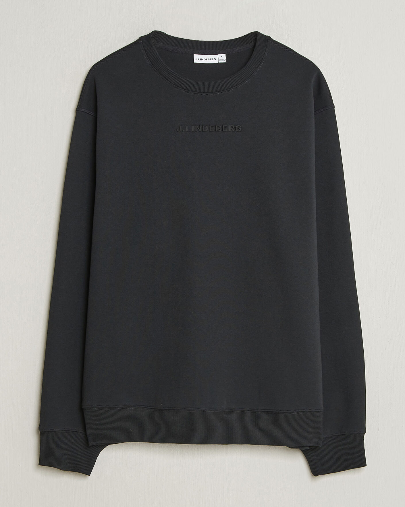 Men | Sweaters & Knitwear | J.Lindeberg | Club Crew Neck Black
