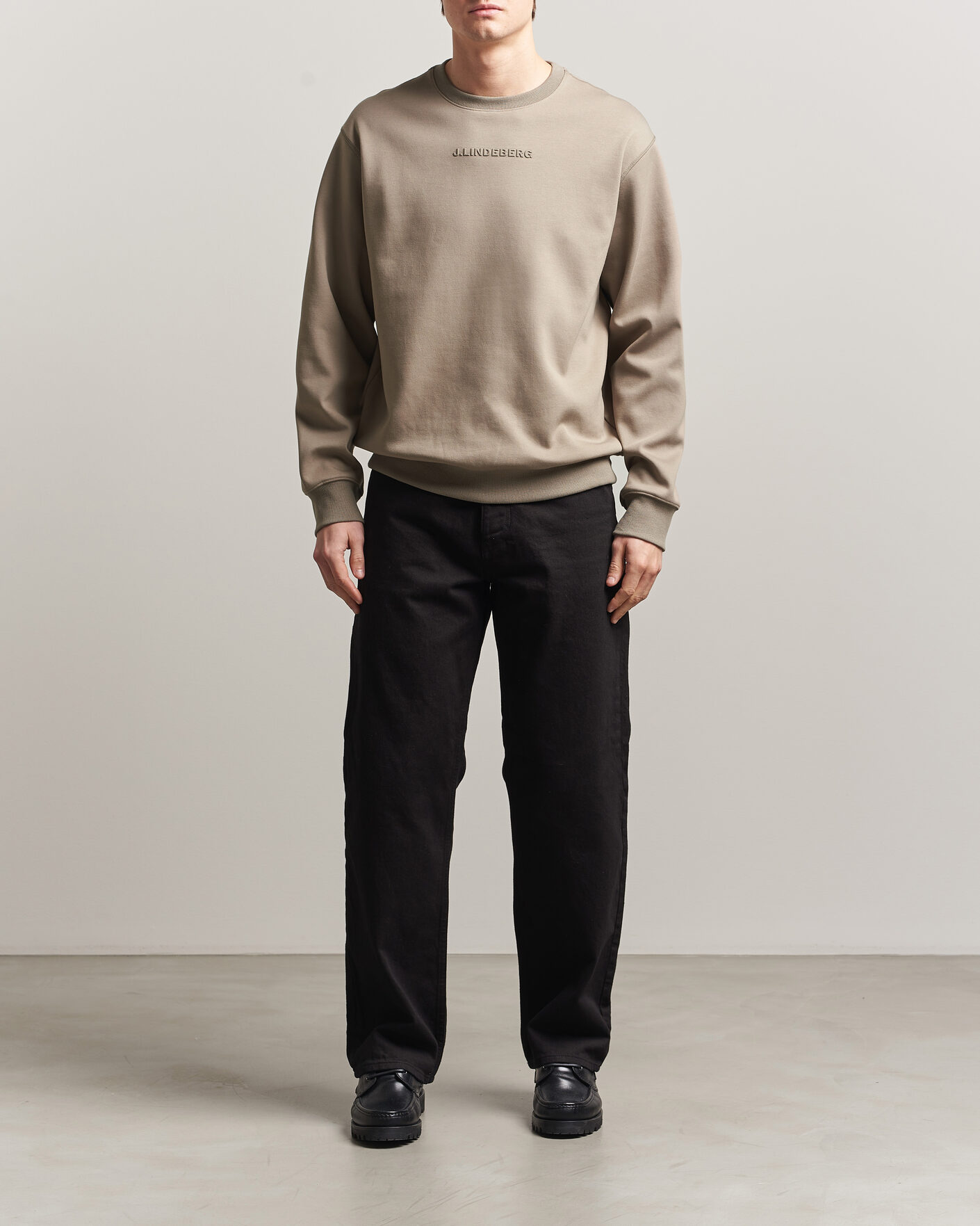 J.Lindeberg Club Crew Neck Brindle at CareOfCarl.com