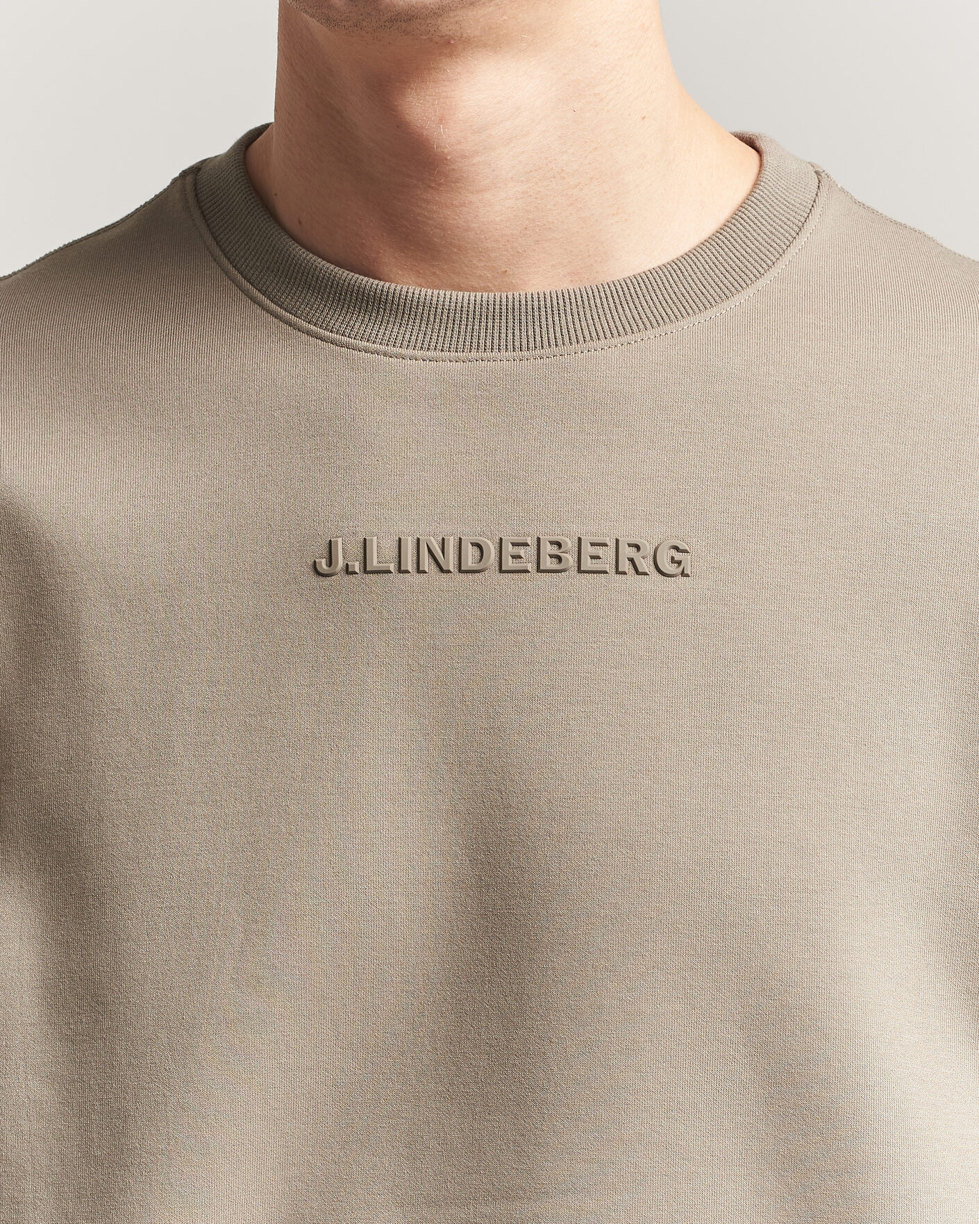 Men | Sweaters & Knitwear | J.Lindeberg | Club Crew Neck Brindle