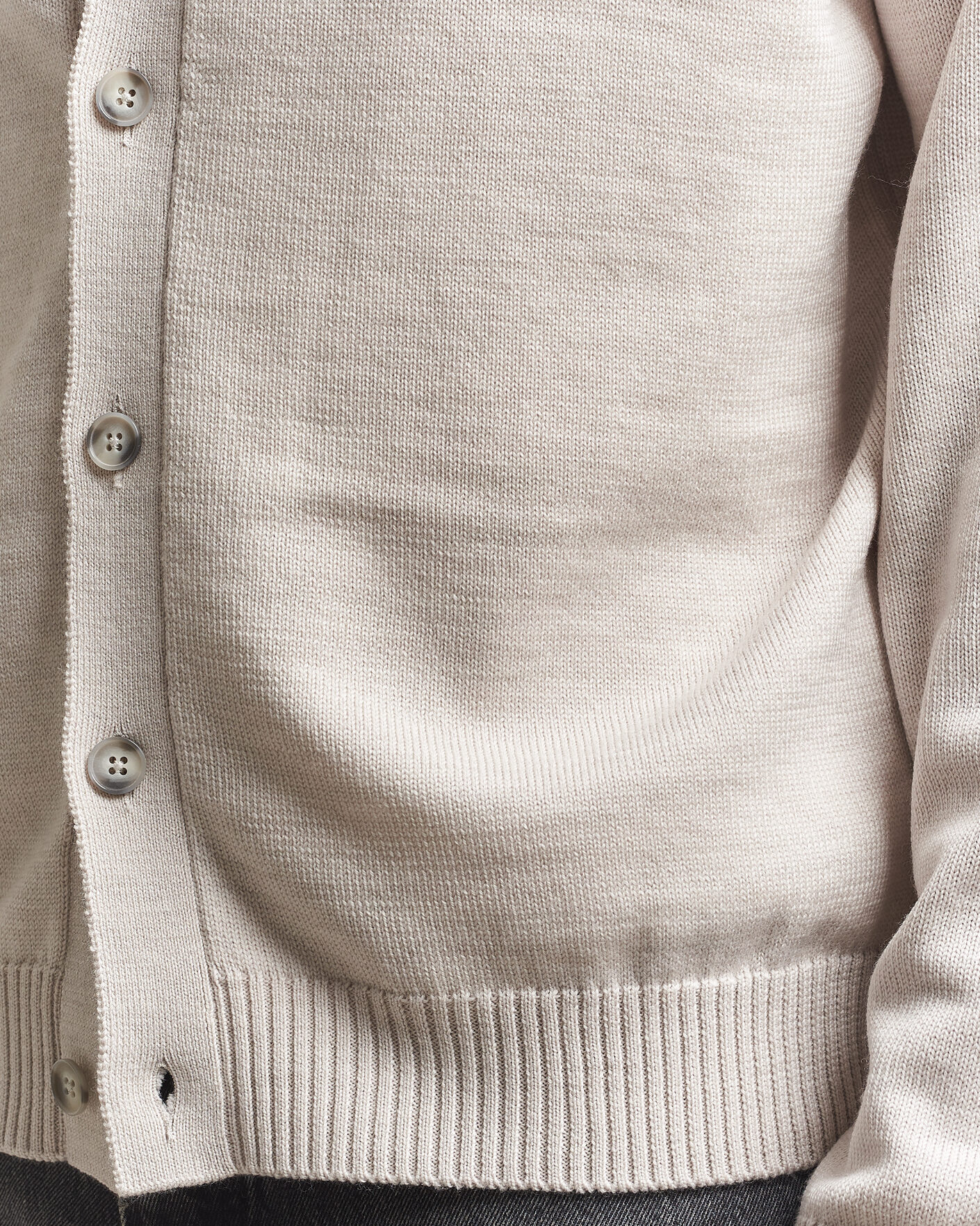 Men | Sweaters & Knitwear | J.Lindeberg | Jared Merino Cardigan Moonbeam Melange