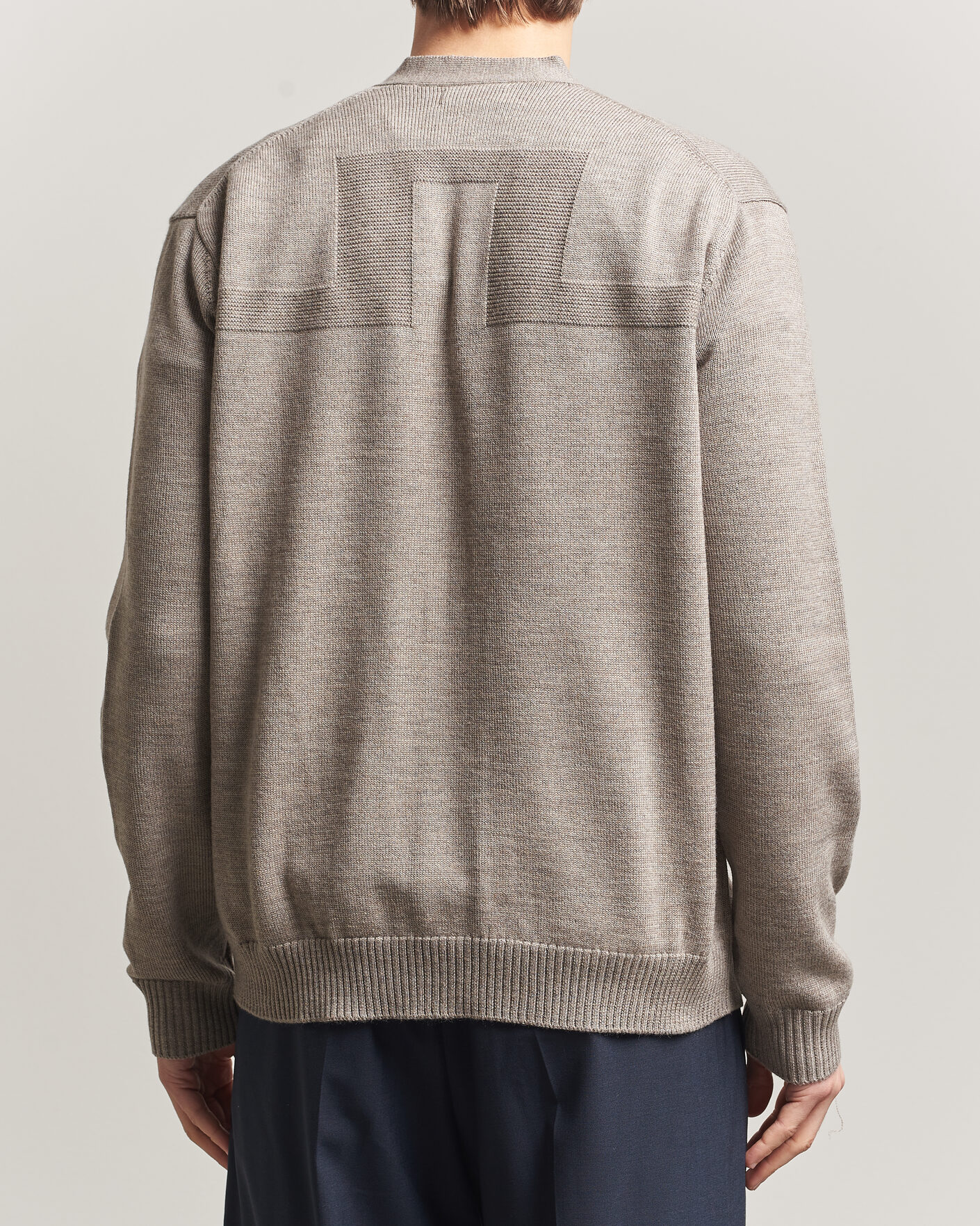 Men | Sweaters & Knitwear | J.Lindeberg | Jared Merino Cardigan Brindle Melange