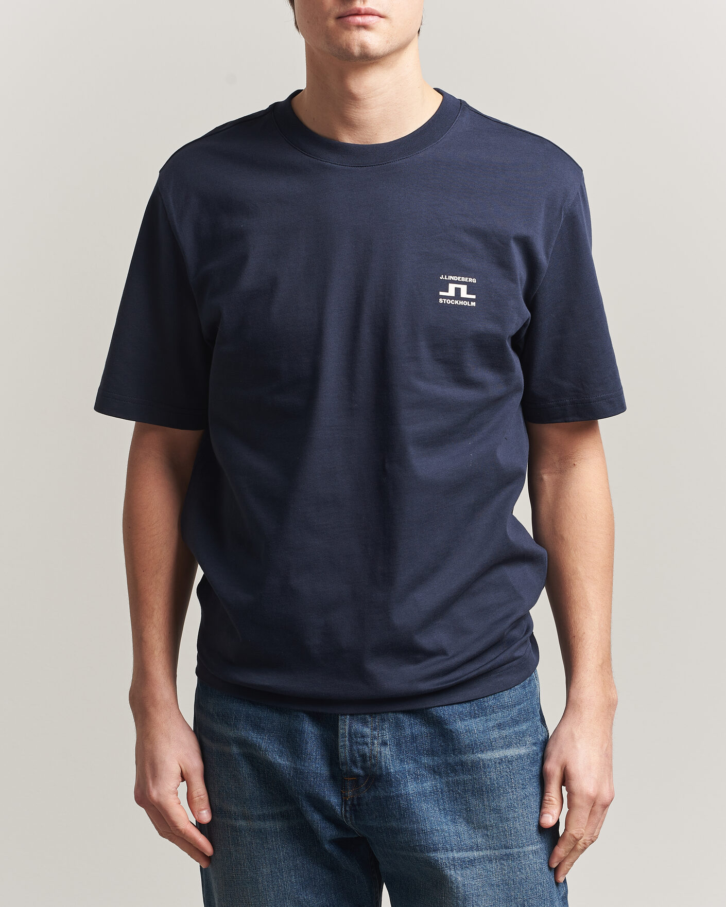 Men | T-Shirts | J.Lindeberg | Parcie T-Shirt JL Navy
