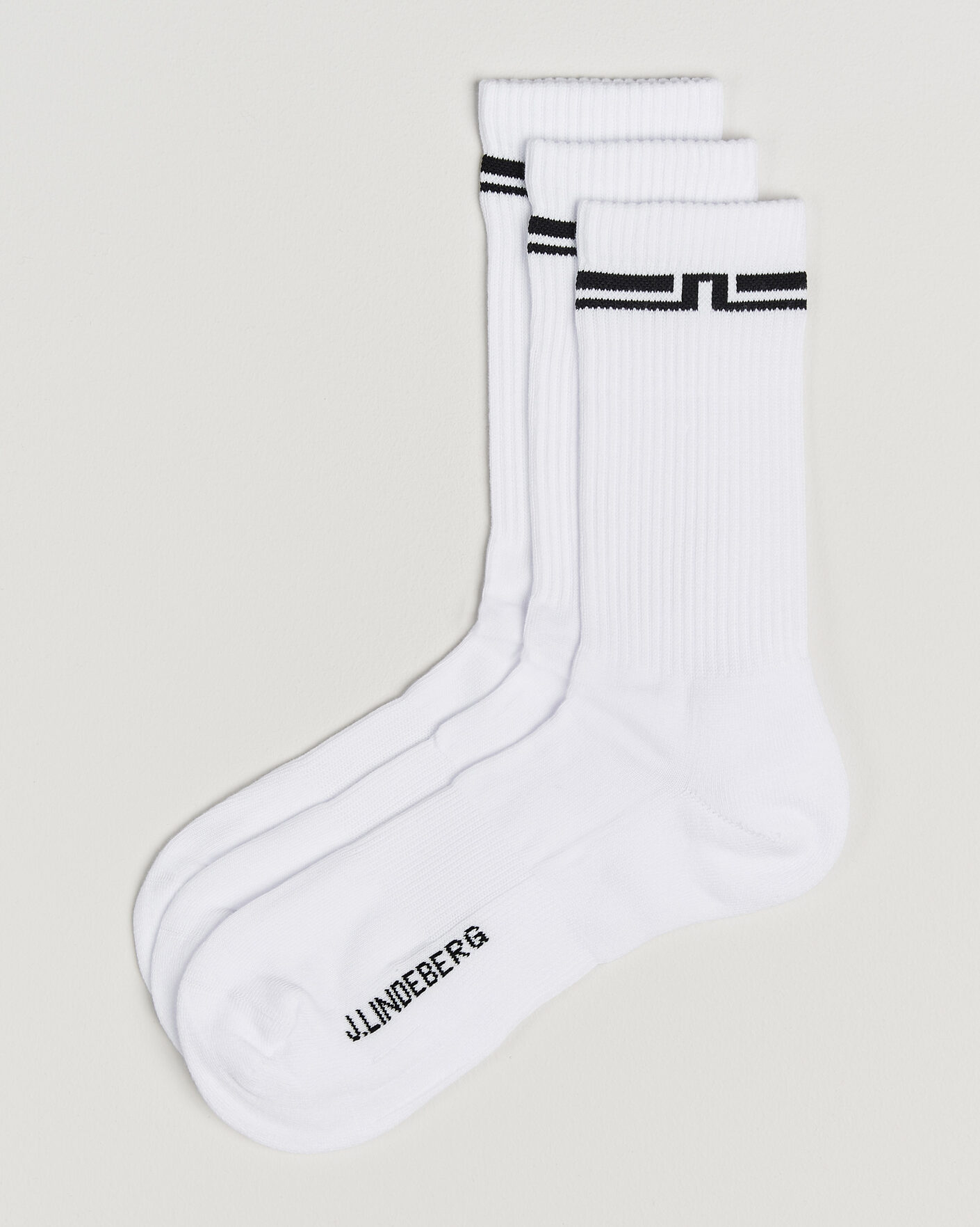 Men | Underwear & Socks | J.Lindeberg | Johnson 3-Pack Socks White