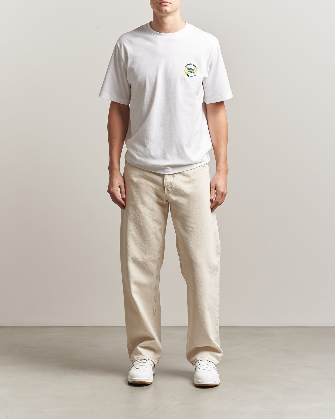 Men | T-Shirts | J.Lindeberg | Parcie Tour T-Shirt White