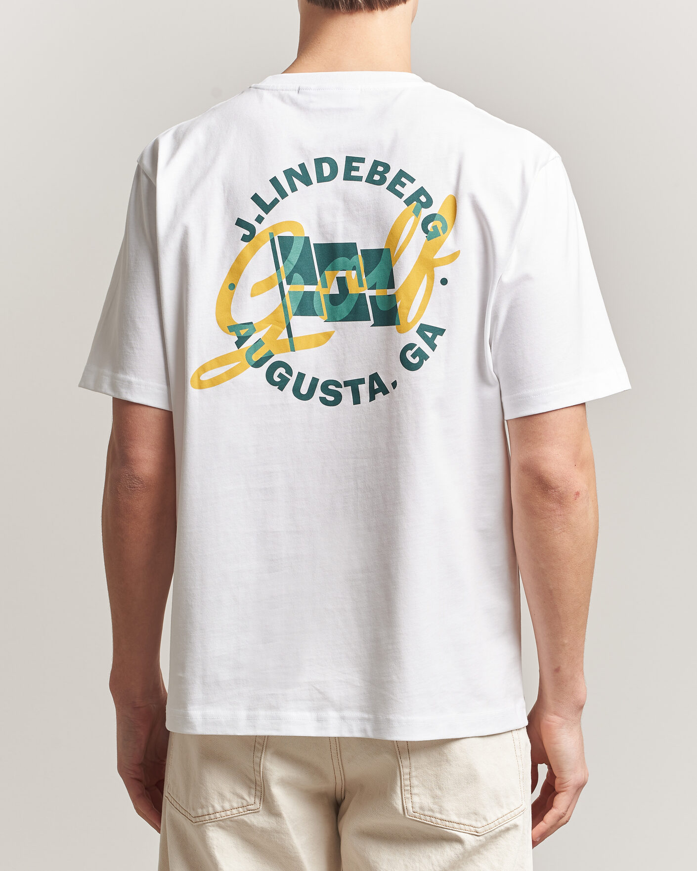 Men | T-Shirts | J.Lindeberg | Parcie Masters Tour T-Shirt White