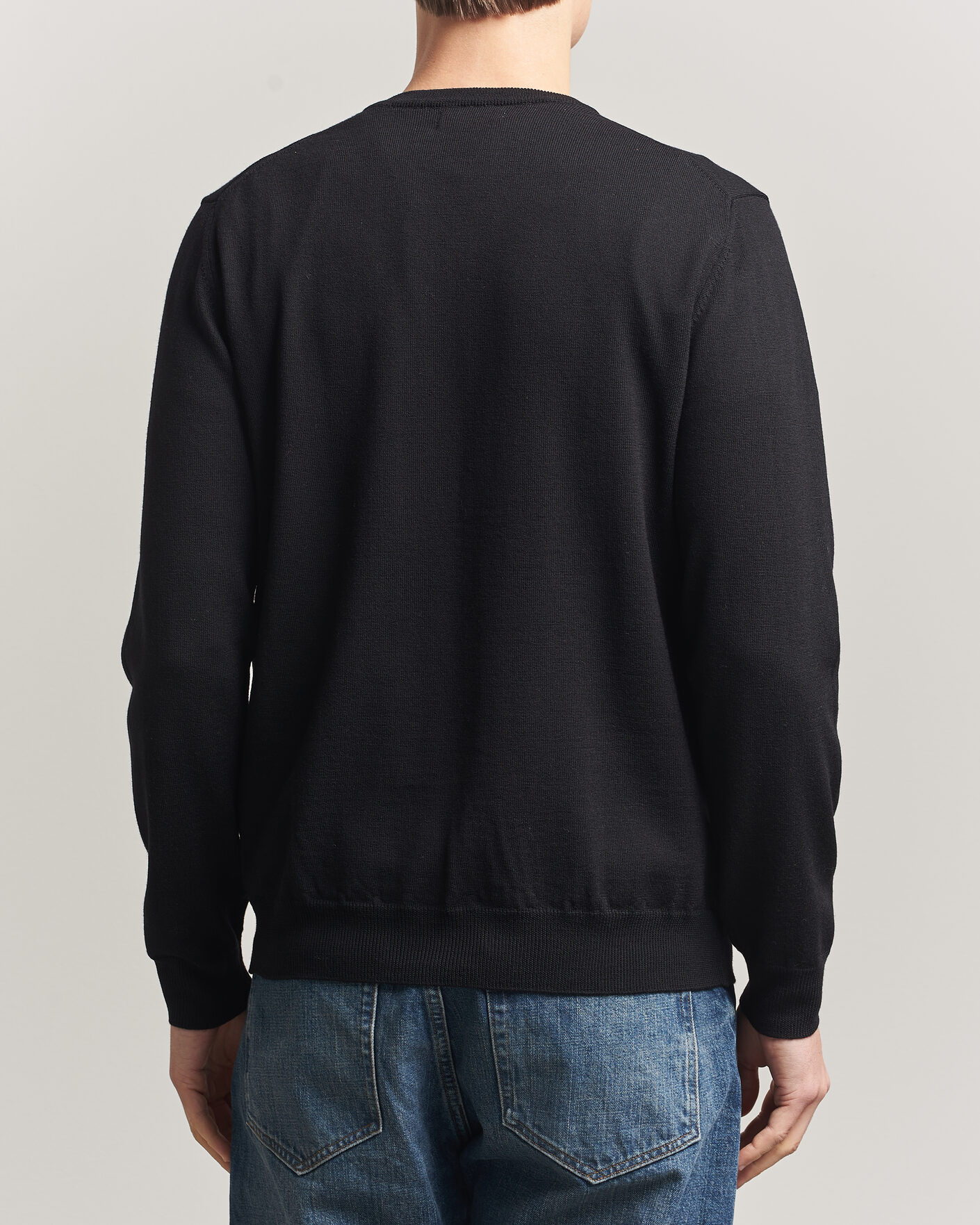 Men | Sweaters & Knitwear | J.Lindeberg | Lymann Merino V-Neck Pullover Black