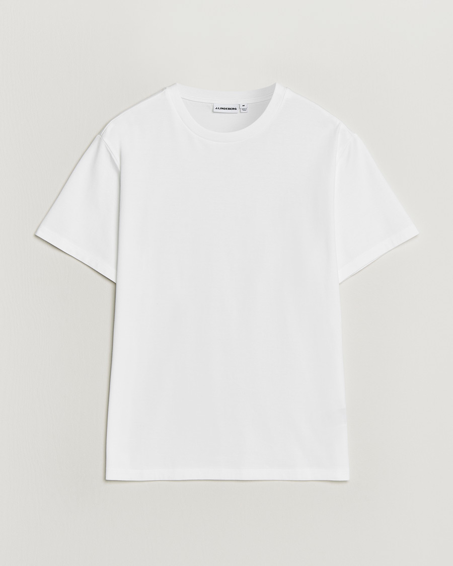 Men | T-Shirts | J.Lindeberg | Sid Basic T-Shirt White