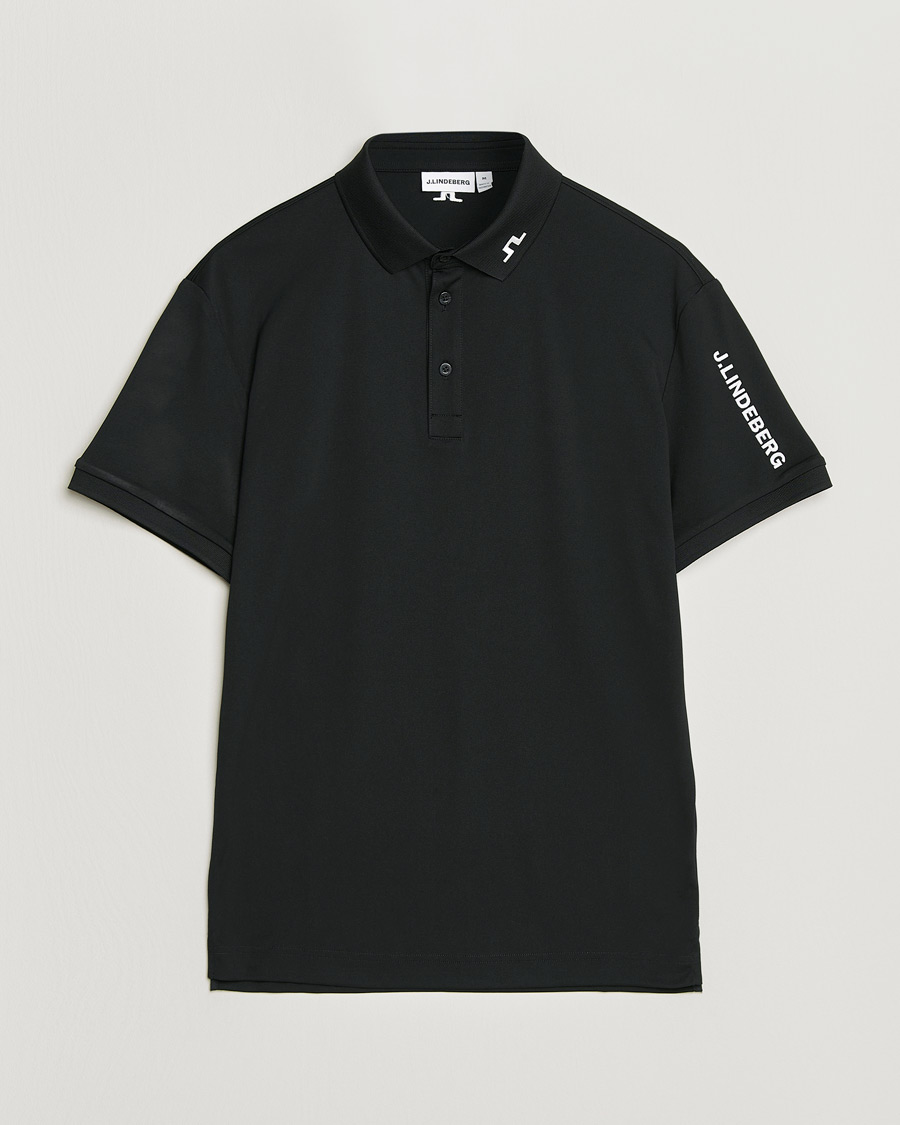 Men | Polo Shirts | J.Lindeberg | Tour Tech Polo Black