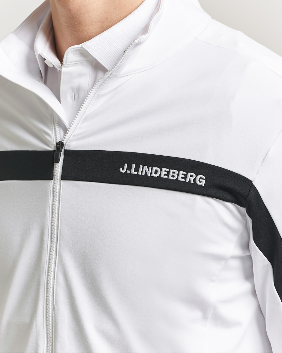 Men | Sweaters & Knitwear | J.Lindeberg | Jarvis Mid Layer Full Zip White