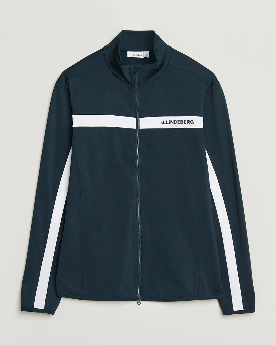 Men | Sweaters & Knitwear | J.Lindeberg | Jarvis Mid Layer Full Zip JL Navy