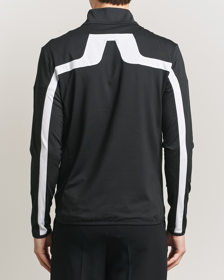 Men | Sweaters & Knitwear | J.Lindeberg | Jarvis Mid Layer Full Zip Black