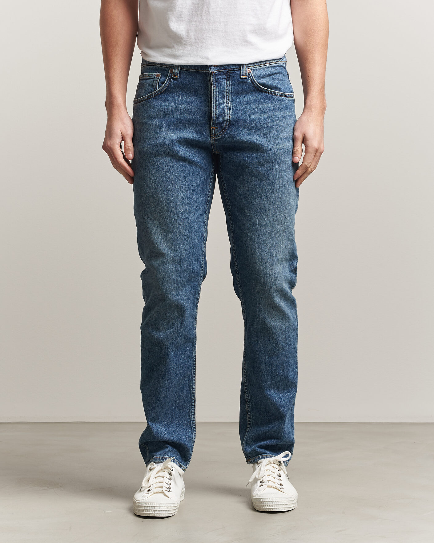 Men | Jeans | Nudie Jeans | Solid Ollie Jeans Blue Blur