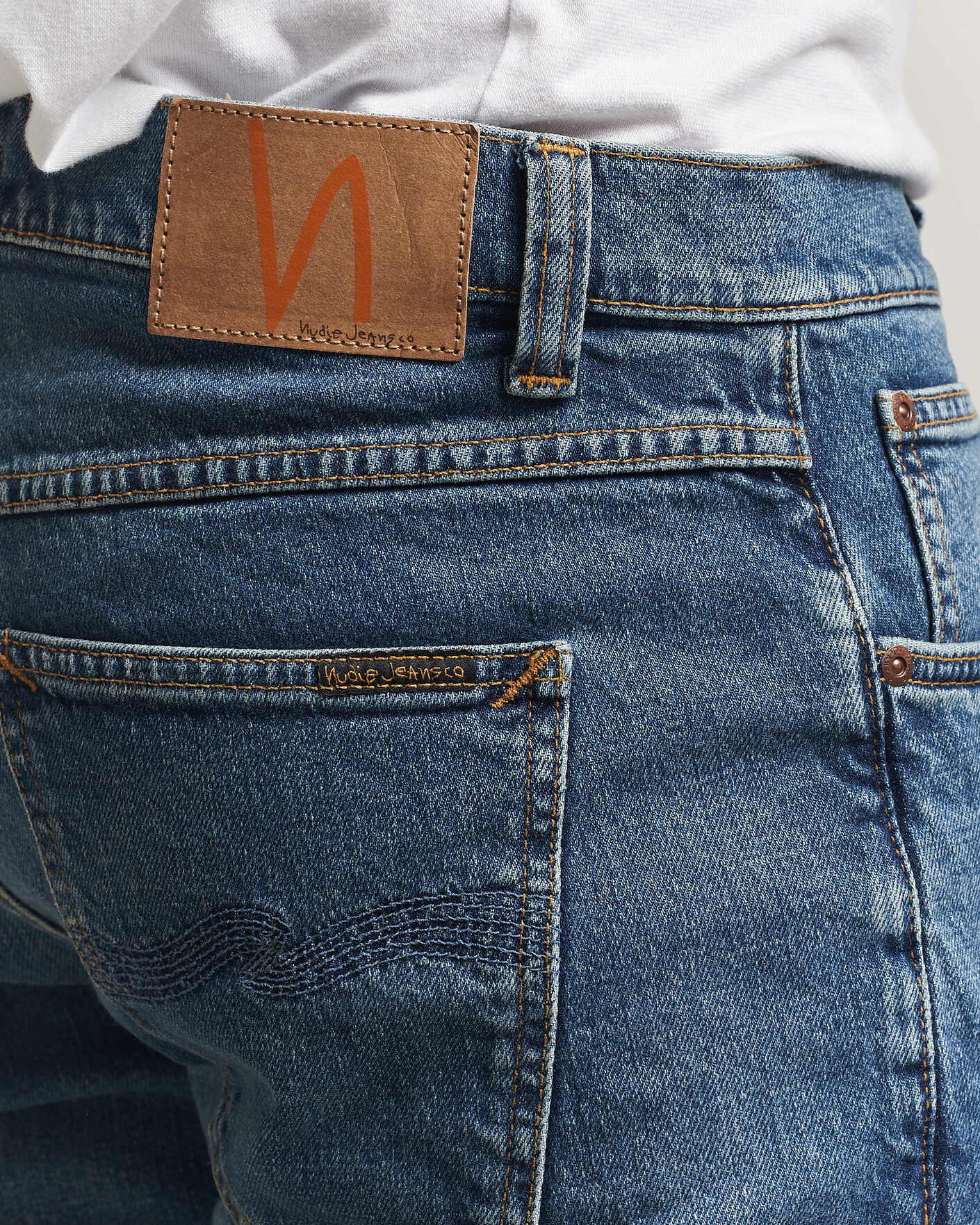 Men | Jeans | Nudie Jeans | Solid Ollie Jeans Blue Blur