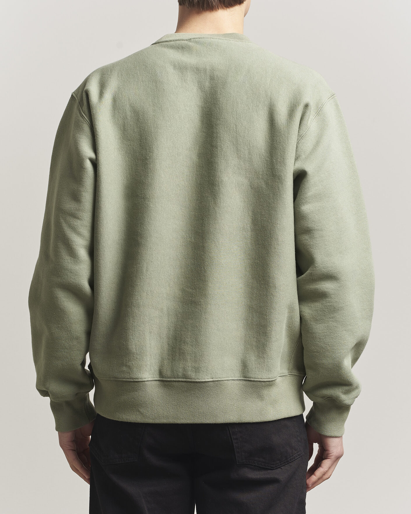 Men | Sweaters & Knitwear | Nudie Jeans | Hasse Crew Neck Sweatshirt Green