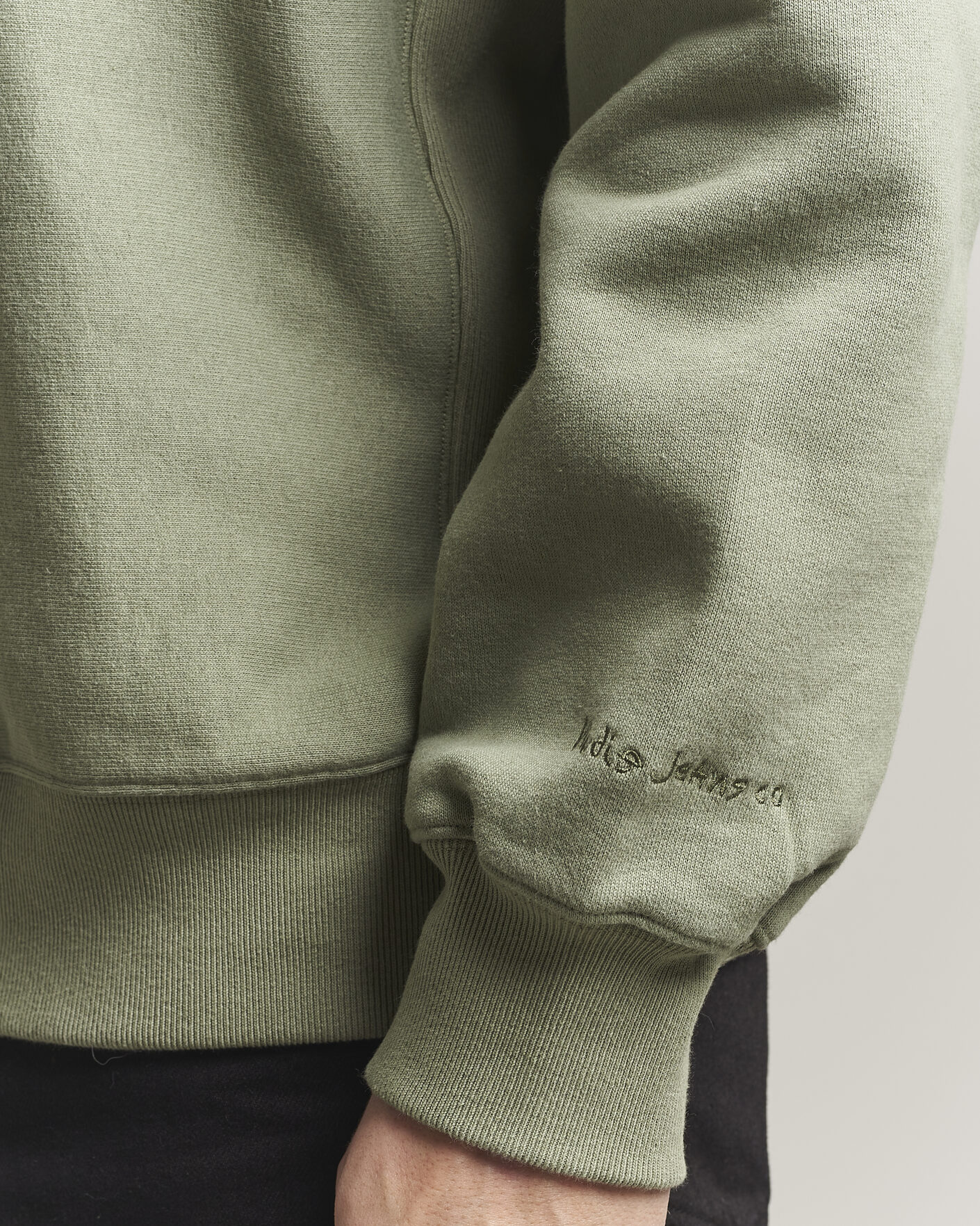 Men | Sweaters & Knitwear | Nudie Jeans | Hasse Crew Neck Sweatshirt Green
