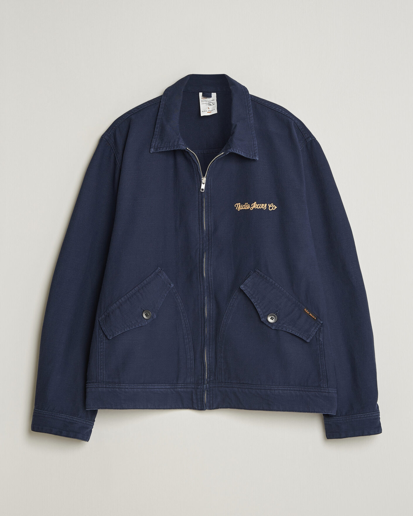 Men | Coats & Jackets | Nudie Jeans | Blake Embroided Jacket Navy