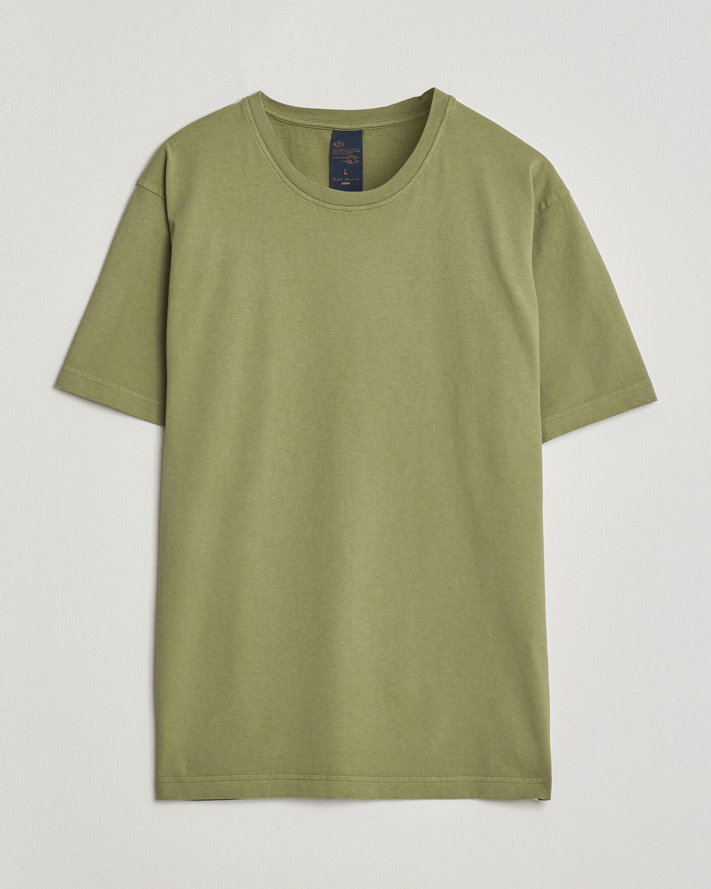 Men | T-Shirts | Nudie Jeans | Uno Everyday Crew Neck T-Shirt Green