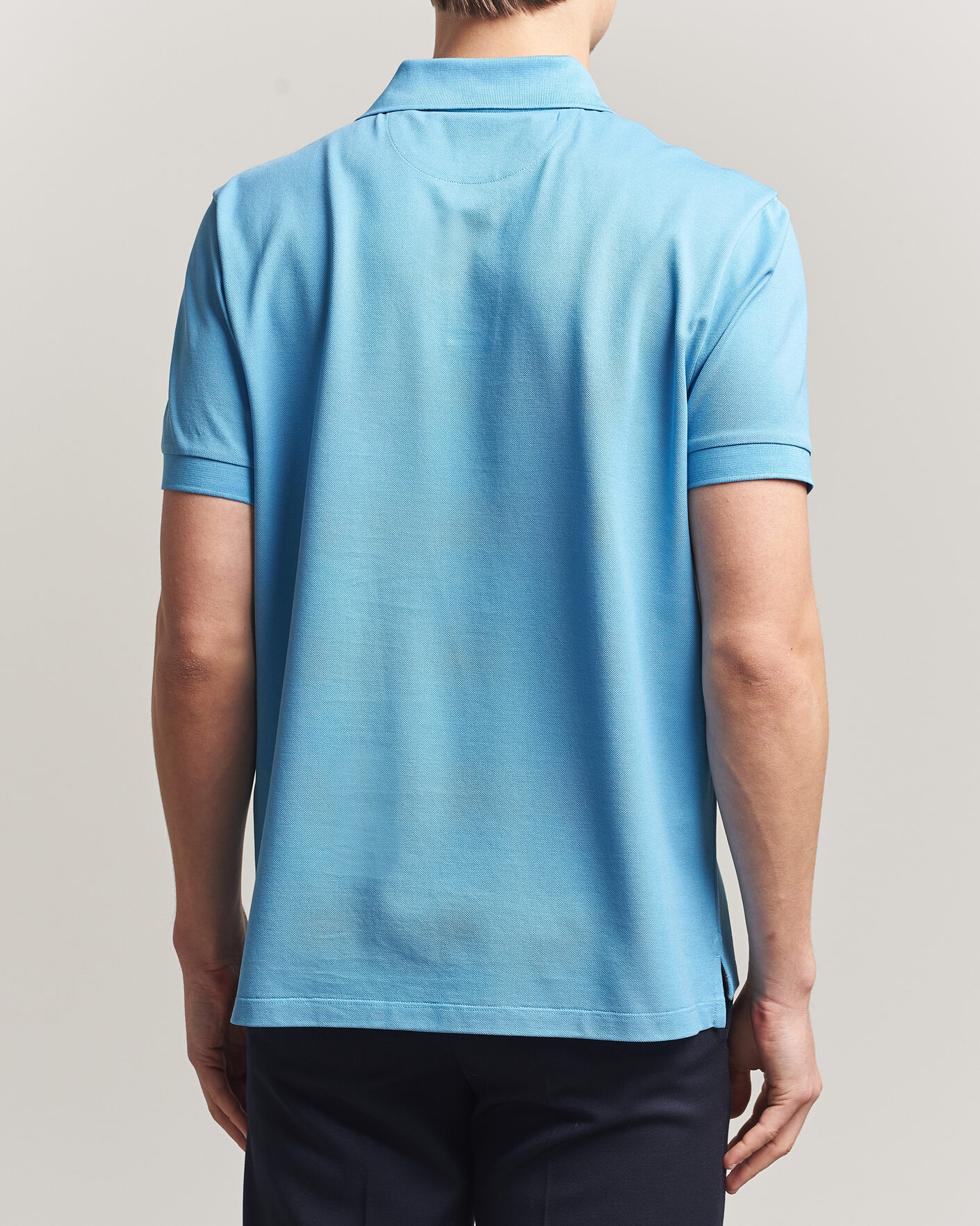 Men | Polo Shirts | Paul Smith | Placket Stripe Polo Blue