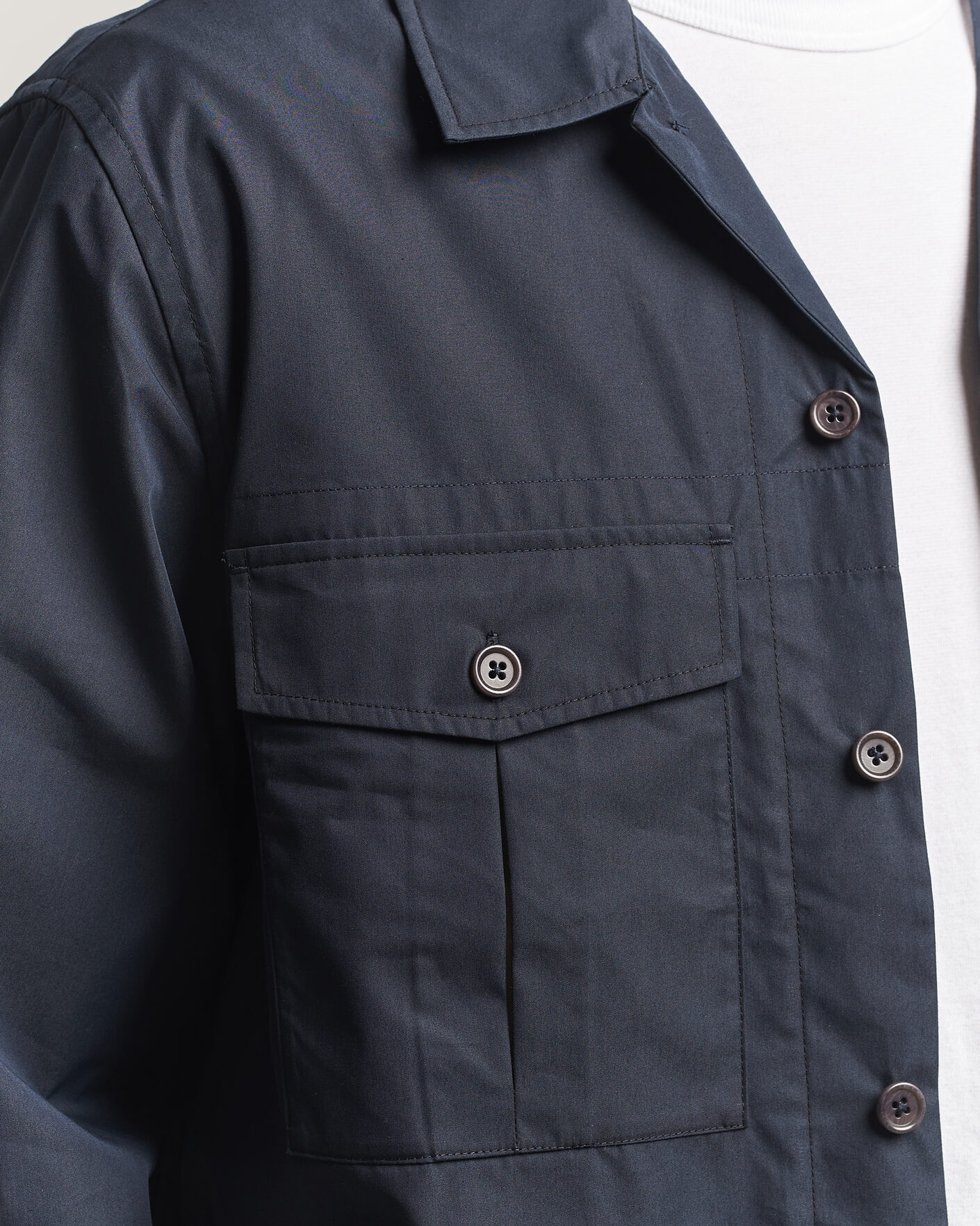 Men | Shirts | PS Paul Smith | Casual Cotton Overshirt Navy