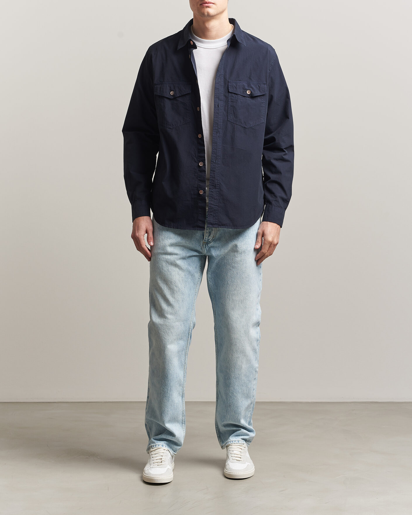 Men | Shirts | PS Paul Smith | Cotton Pocket Overshirt Navy