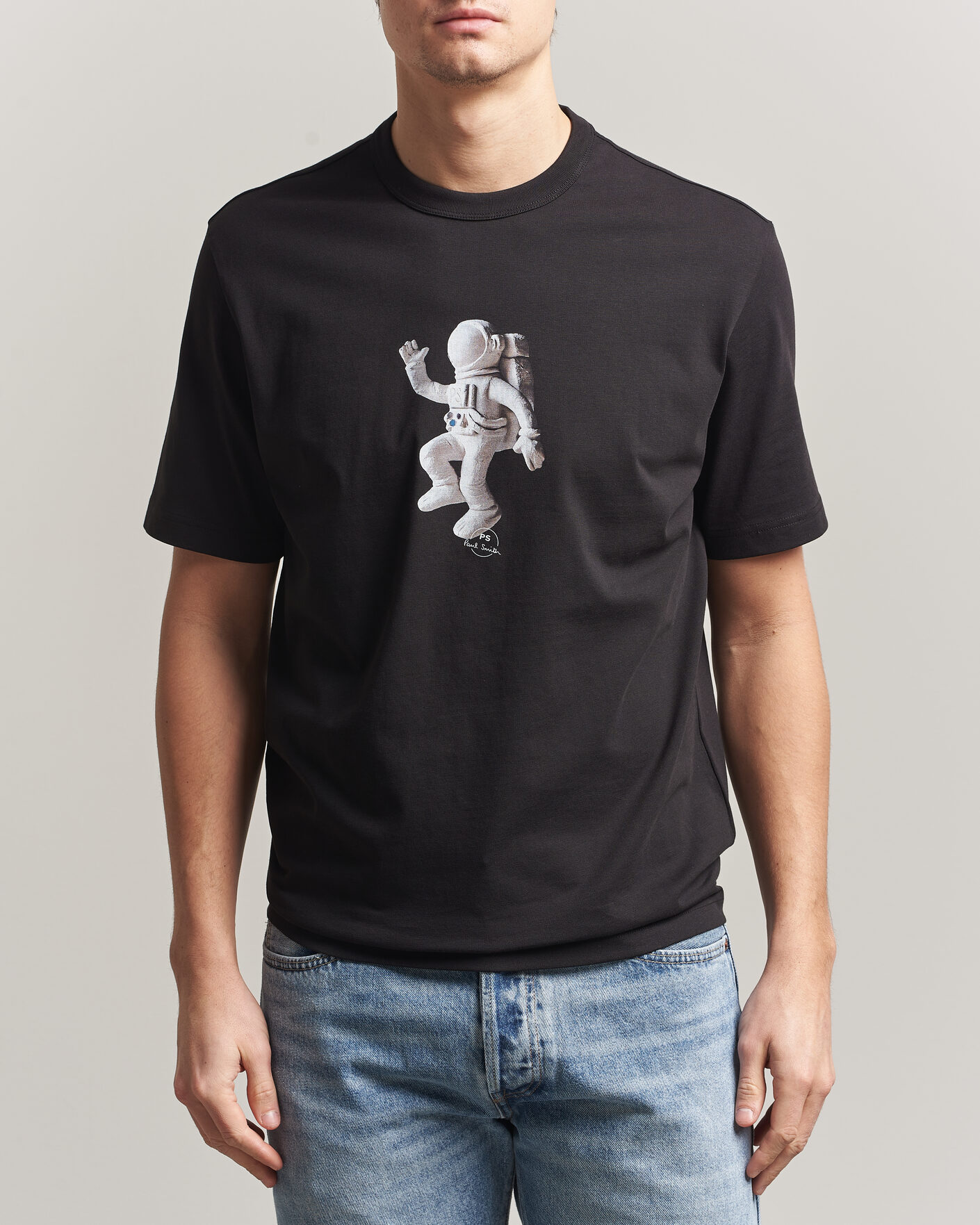Men | T-Shirts | PS Paul Smith | Astronaut Printed T-Shirt Black