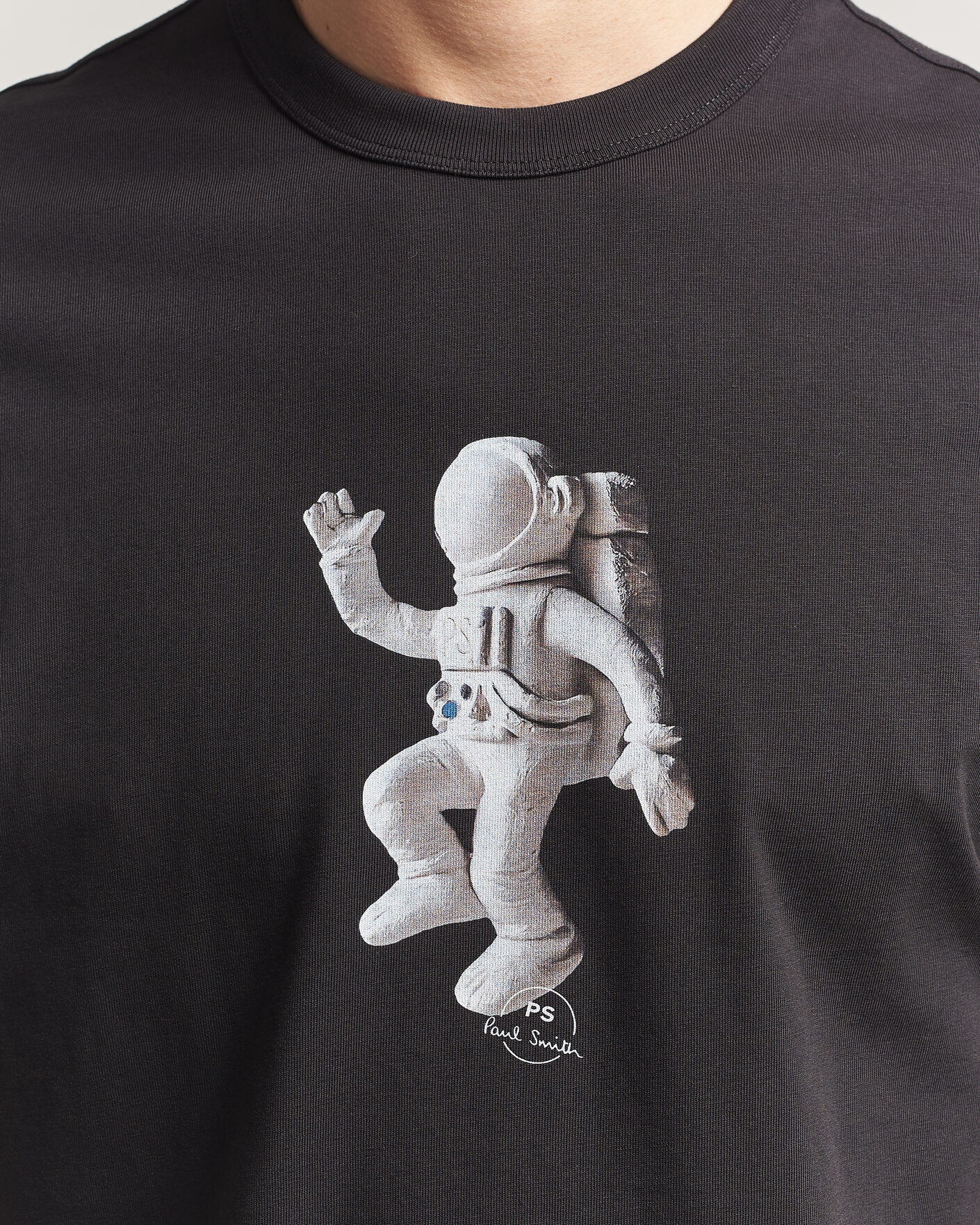 Men | T-Shirts | PS Paul Smith | Astronaut Printed T-Shirt Black