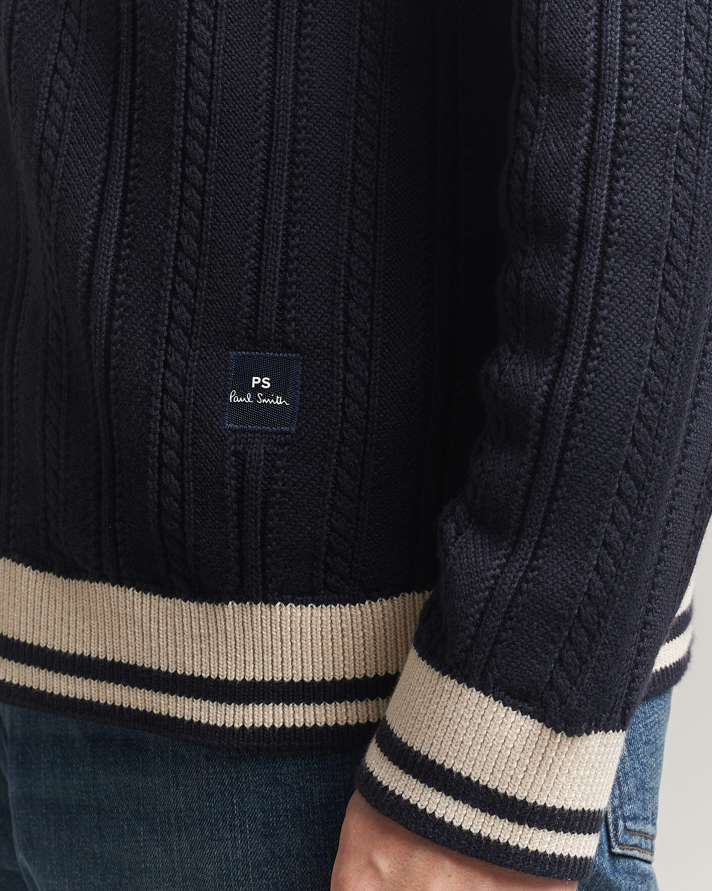 Men | Sweaters & Knitwear | PS Paul Smith | Cotton Knitted Cardigan Navy