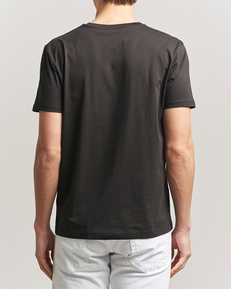Men | T-Shirts | Sunspel | Riviera Midweight T-Shirt Dark Chocolate