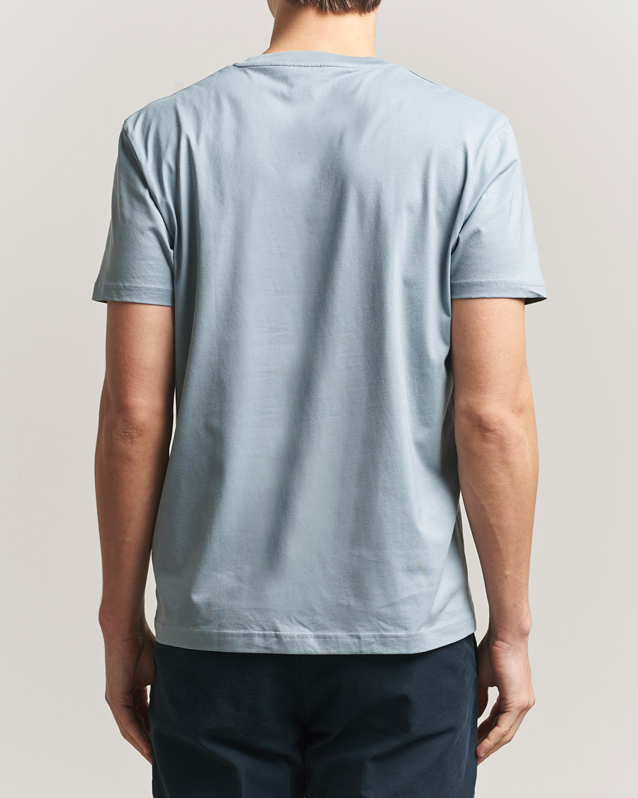Men | T-Shirts | Sunspel | Riviera Midweight T-Shirt Stone Blue