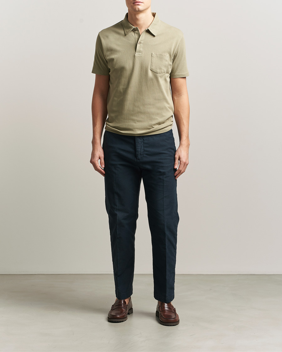 Men | Polo Shirts | Sunspel | Riviera Polo Shirt Pistachio
