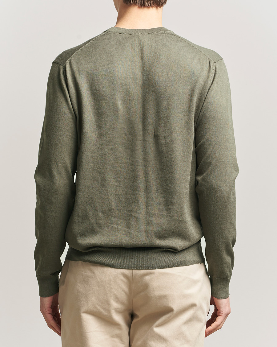 Men | Sweaters & Knitwear | Sunspel | Lightweight Knitted Cotton Crew Khaki