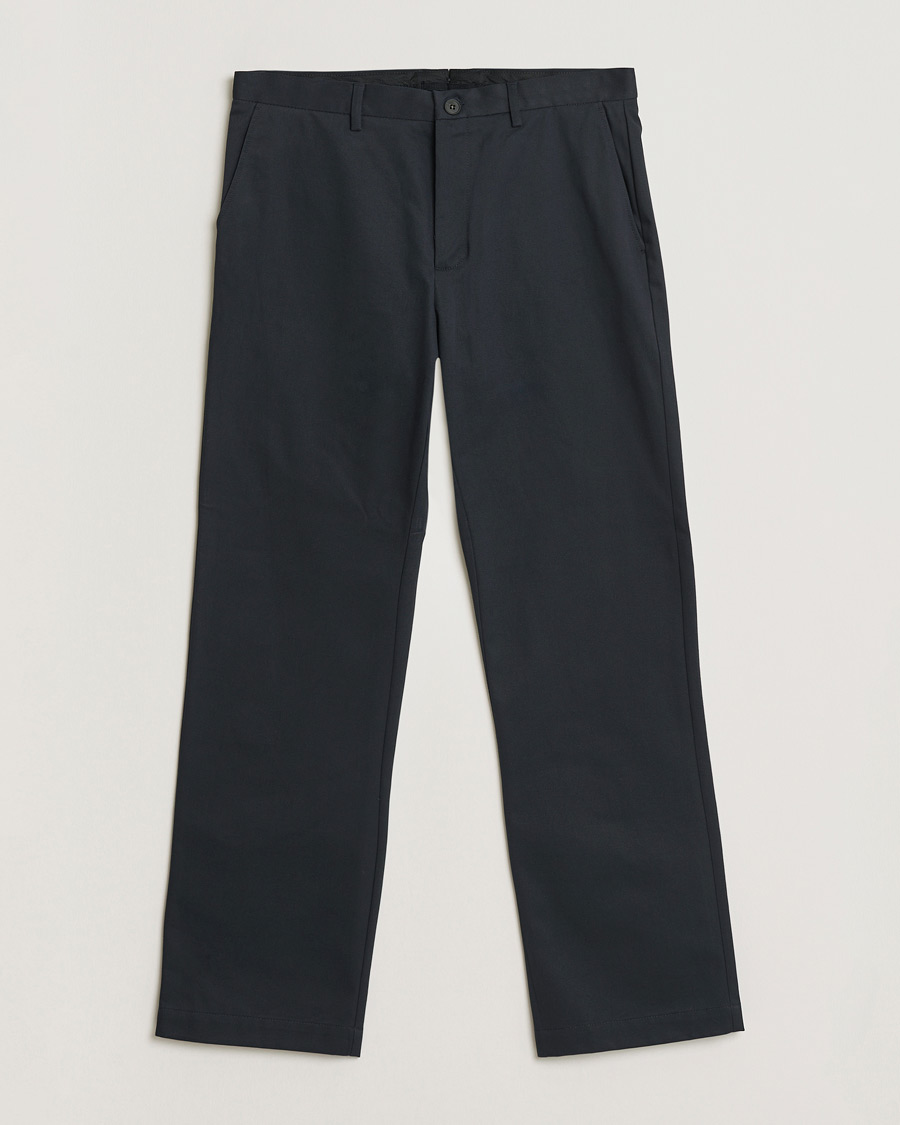 Men | Trousers | Sunspel | Soft Cotton Drill Trousers Navy