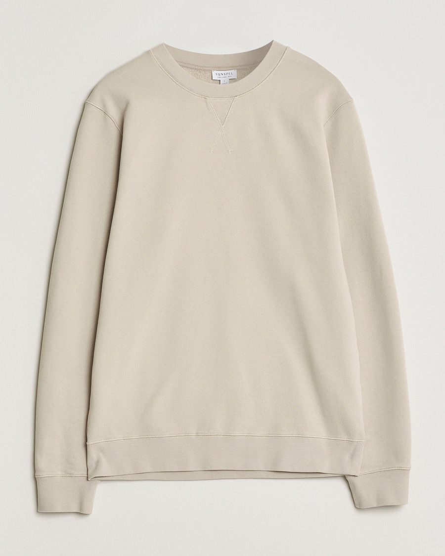 Men | Sweaters & Knitwear | Sunspel | Loopback Sweatshirt Hazelwood
