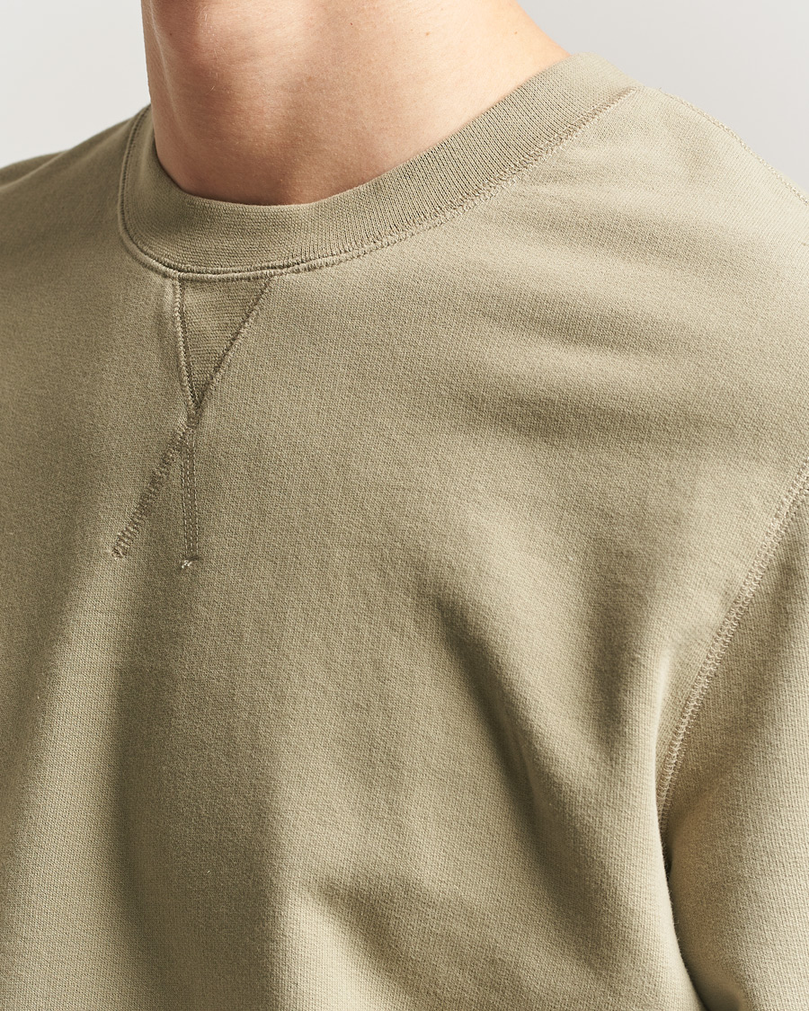 Men | Sweaters & Knitwear | Sunspel | Loopback Sweatshirt Pistachio