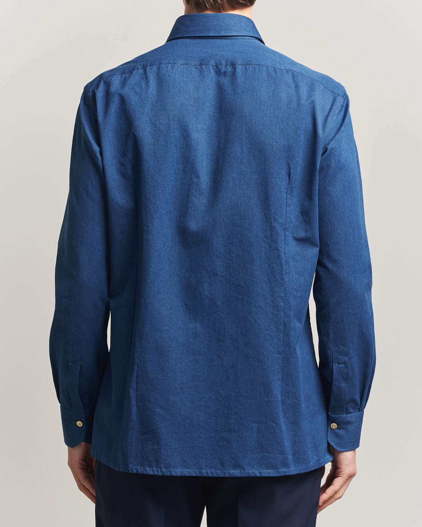 Men | Shirts | Kiton | Denim Sport Shirt Medium Blue